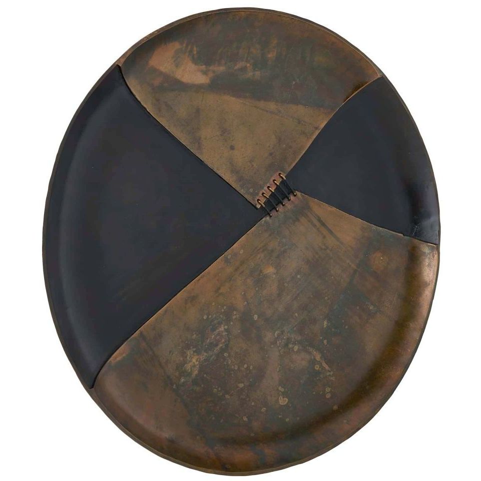 Virgil Antique Brass Wall Plaque