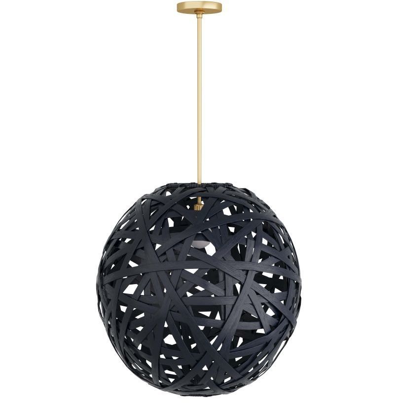 Trai 1 Light 30.5 inch Black Pendant Ceiling Light