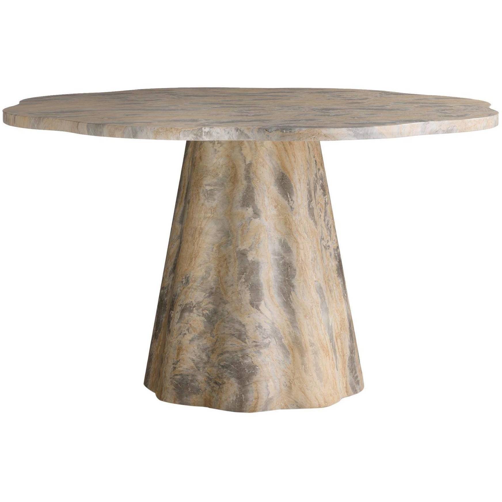 Primrose 52 inch Sahara Faux Marble Dining Table