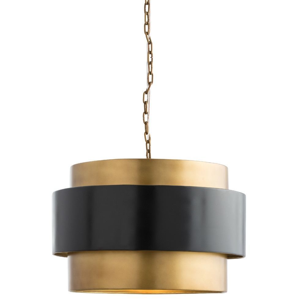 Nolan 1 Light 21.5 inch Antique Brass Pendant Ceiling Light