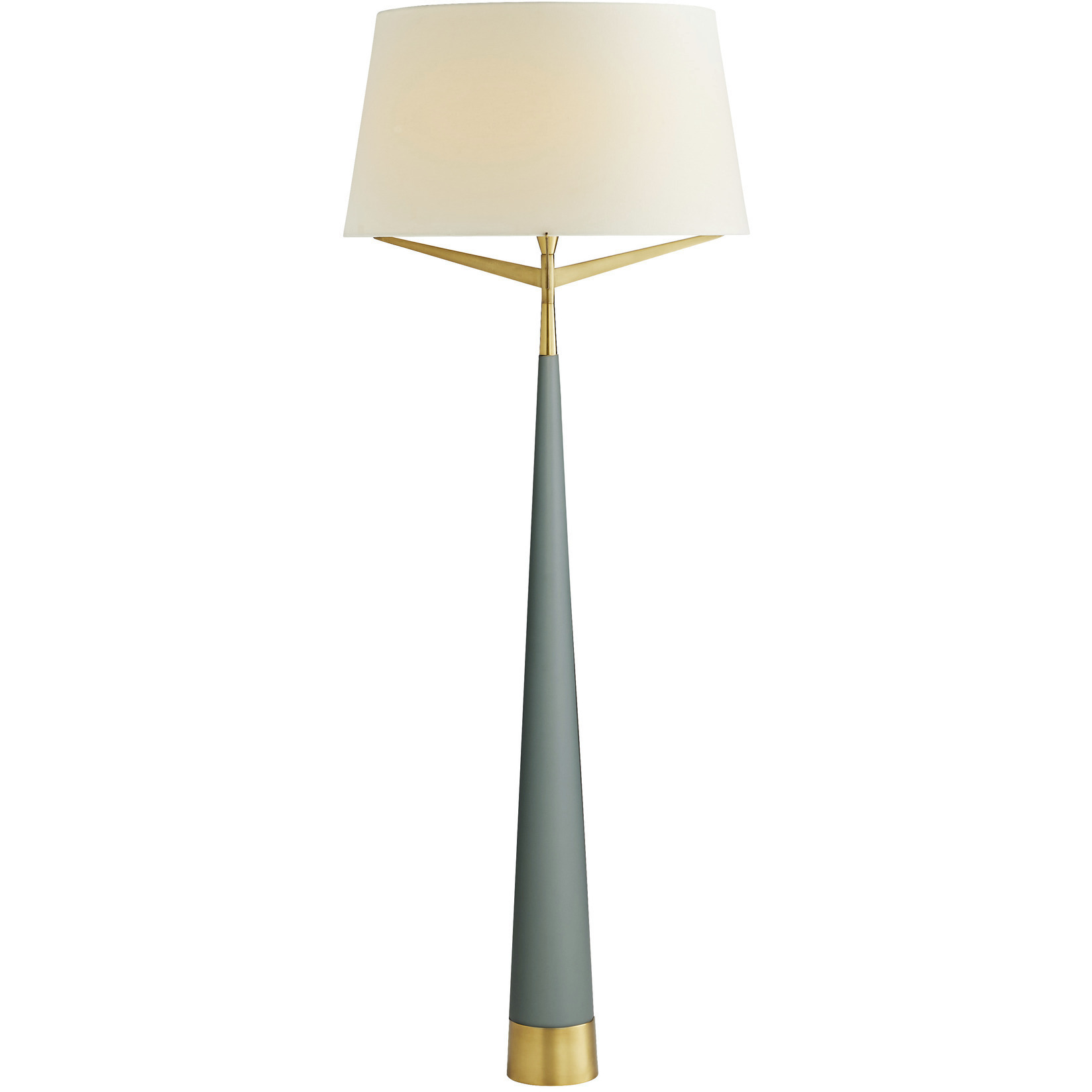 Elden 69 inch 150 watt Cadet Blue and Antique Brass Floor Lamp Portable Light