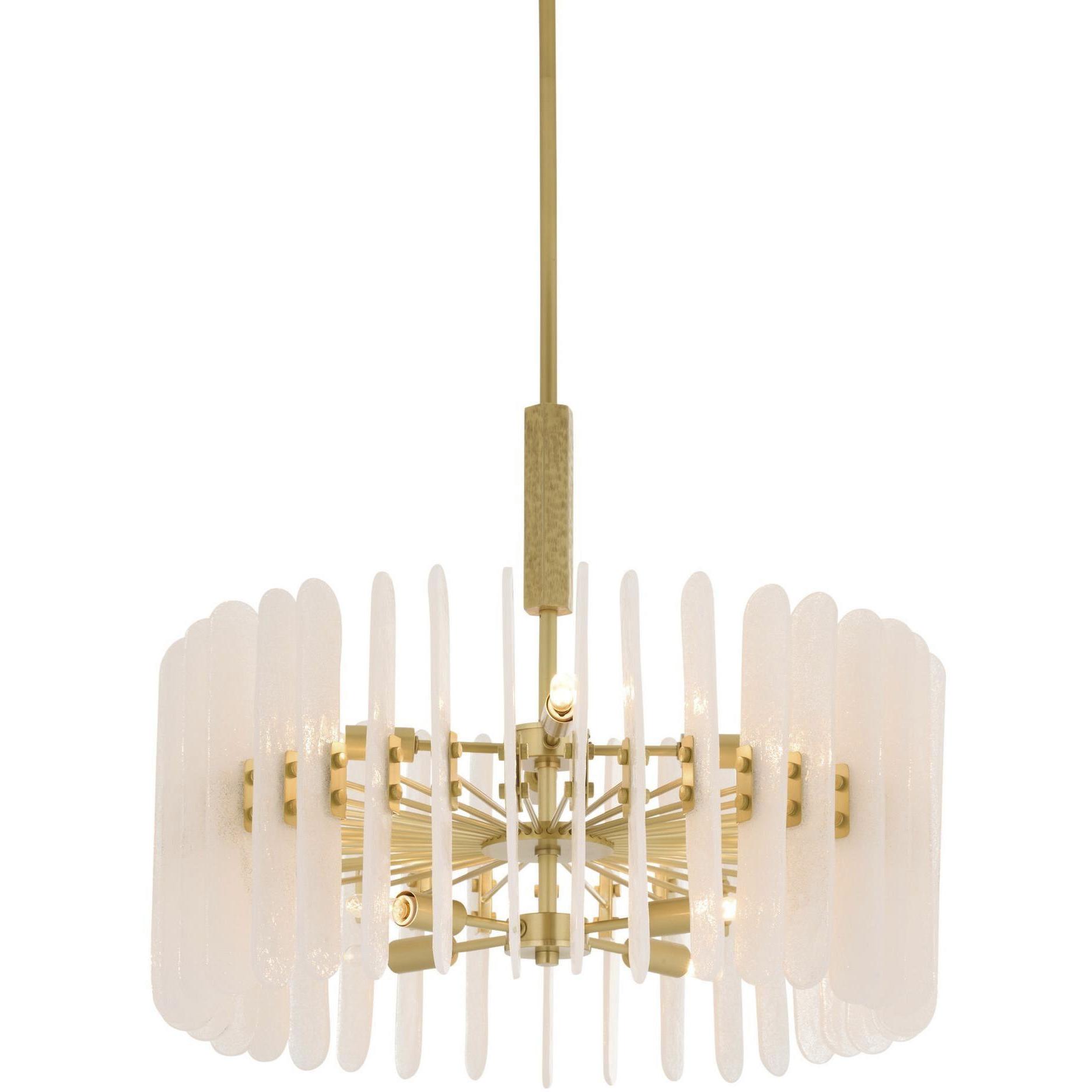 Klaus 8 Light 25.5 inch Antique Brass Chandelier Ceiling Light