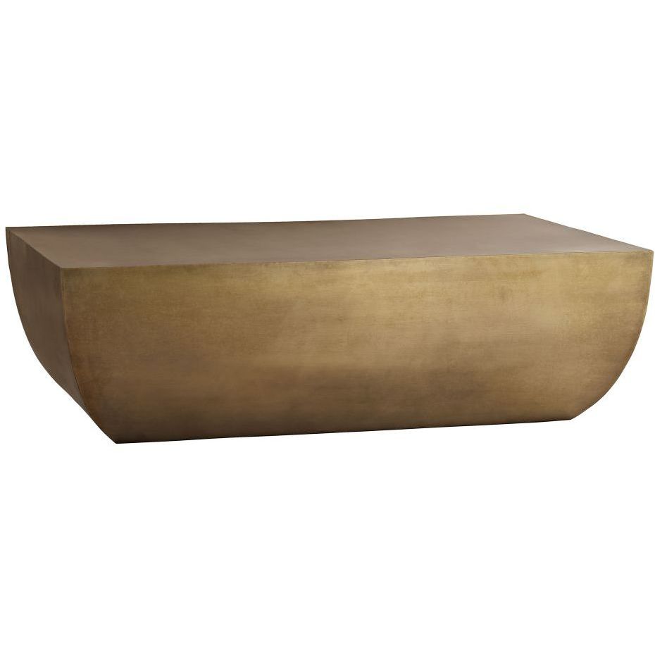 Caroline 49.5 X 15 inch Antique Brass Coffee Table