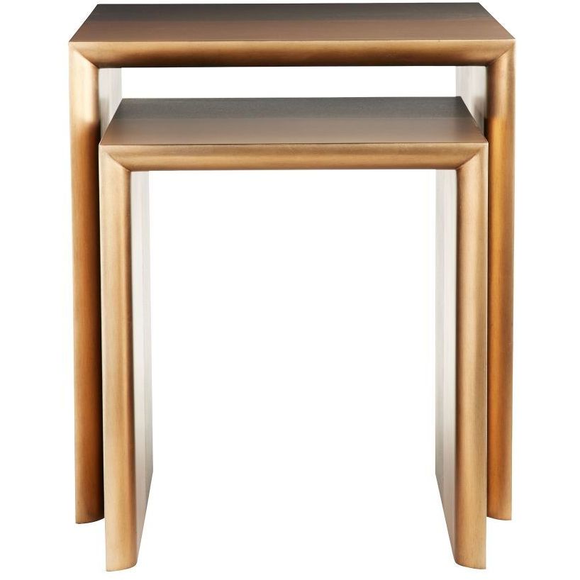 Kiersten 25 X 22 inch Sable Accent Tables, Set of 2
