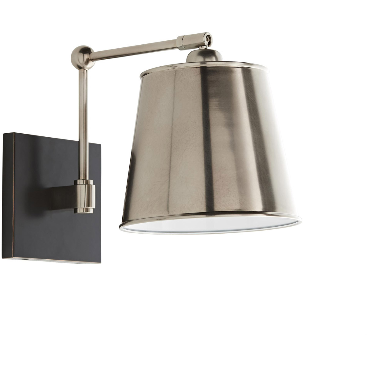 Watson Sconce Wall Light in Vintage Silver/Bronze