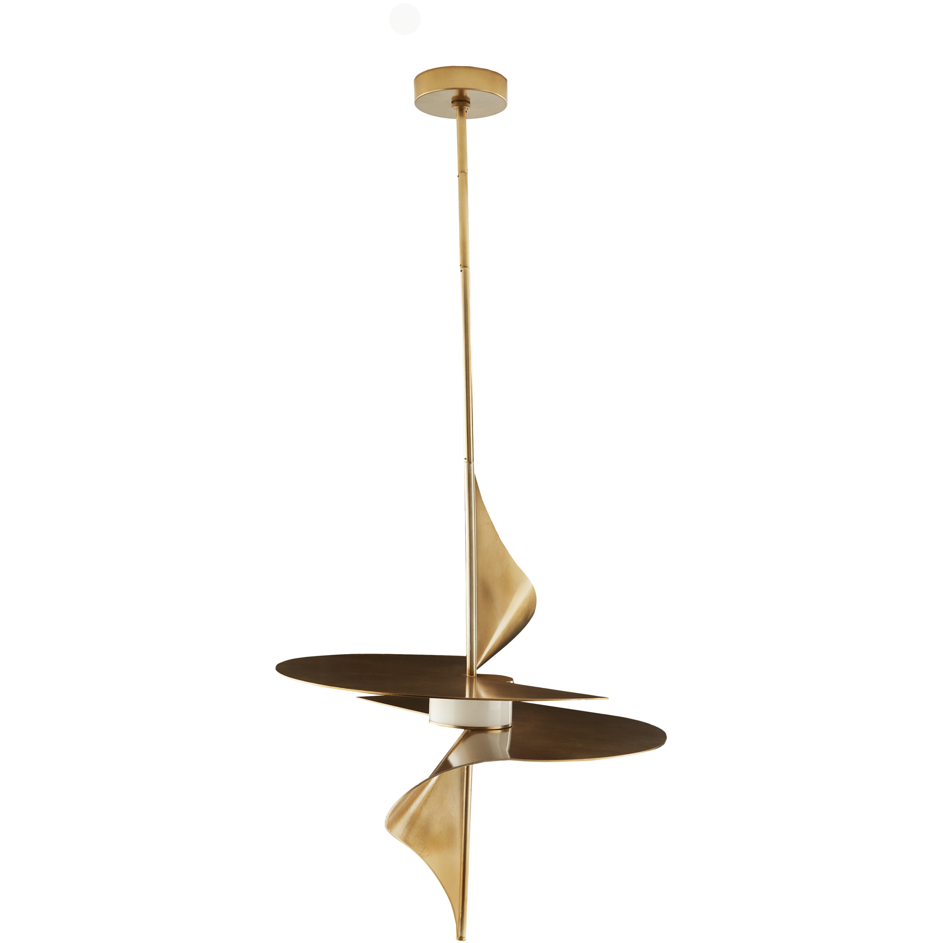 Renly 1 Light 24 inch Pale Gold Leaf Pendant Ceiling Light
