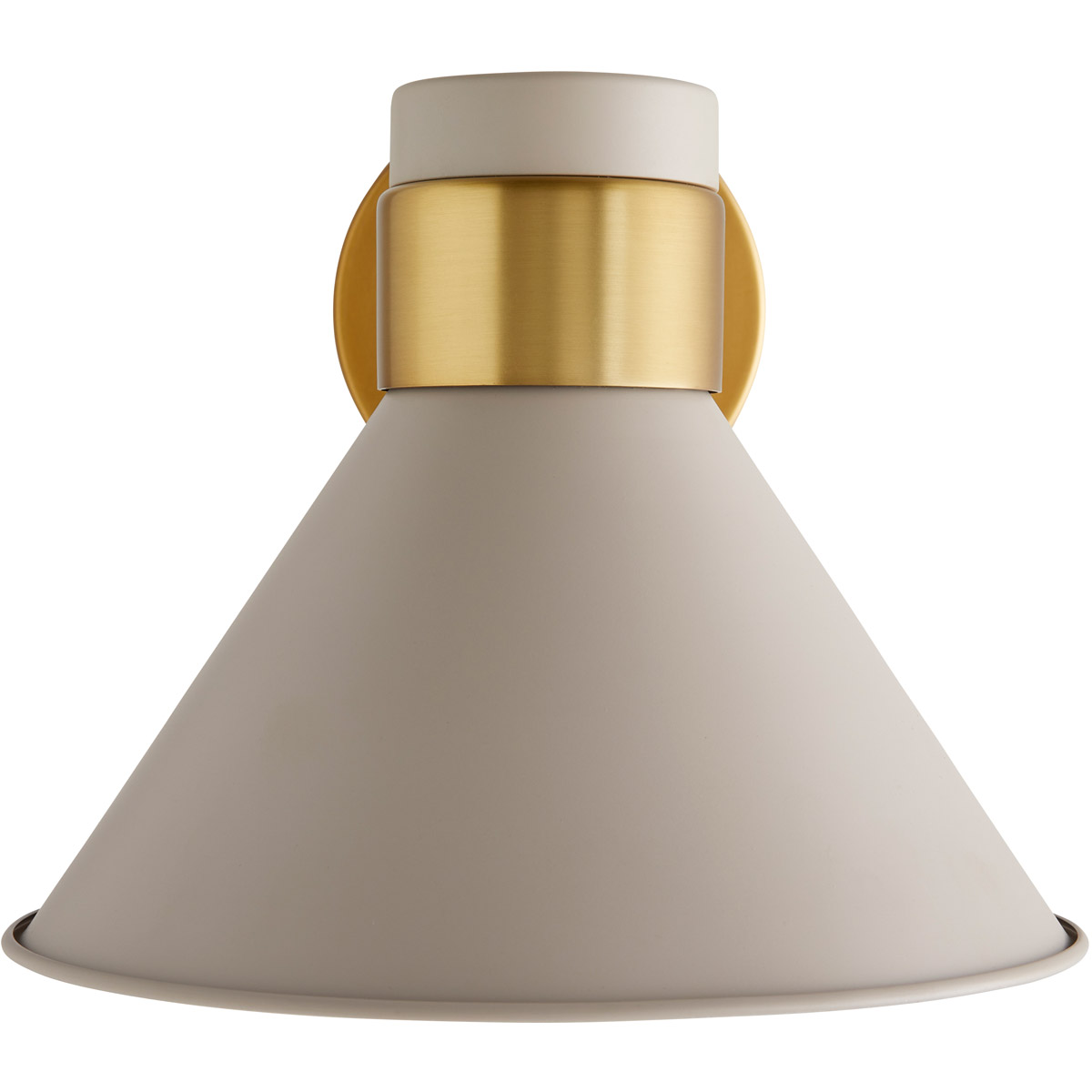 Lane 1 Light 14.5 inch Taupe/Antique Brass Sconce Wall Light