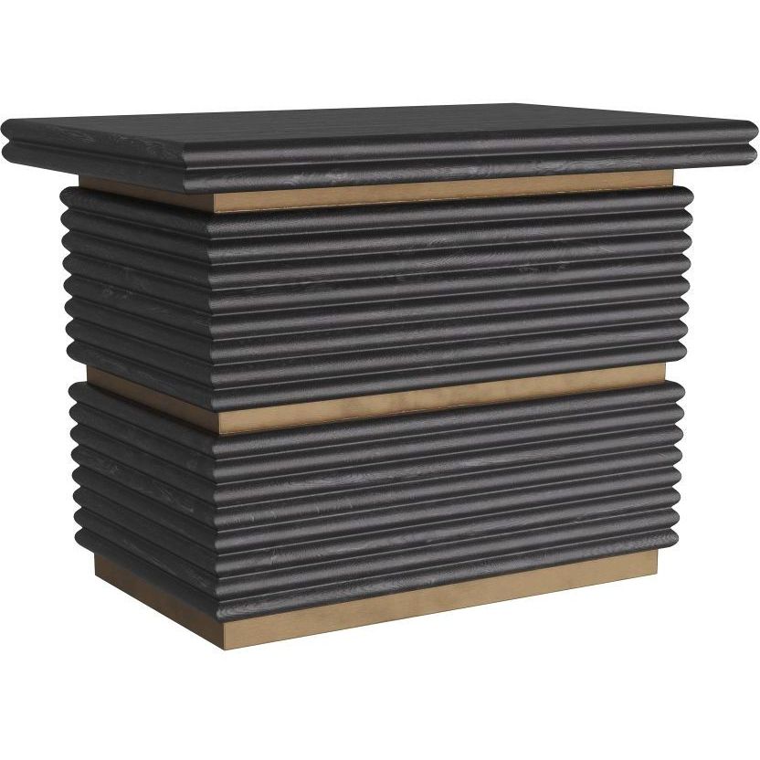 Tobar 30 X 23.5 inch Ebony Side Table