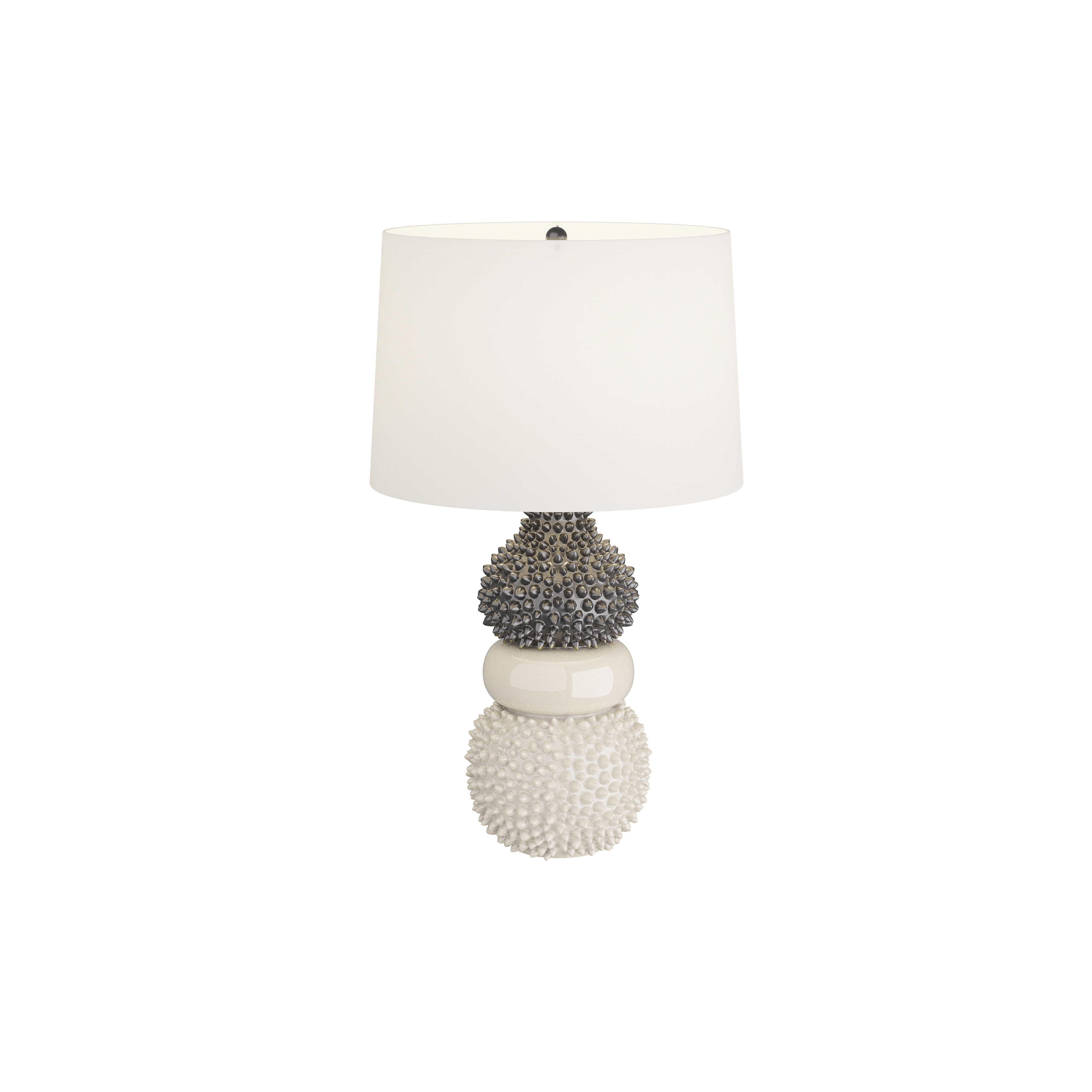 Basilio 29.5 inch 150 watt Ivory Crackle Lamp Portable Light