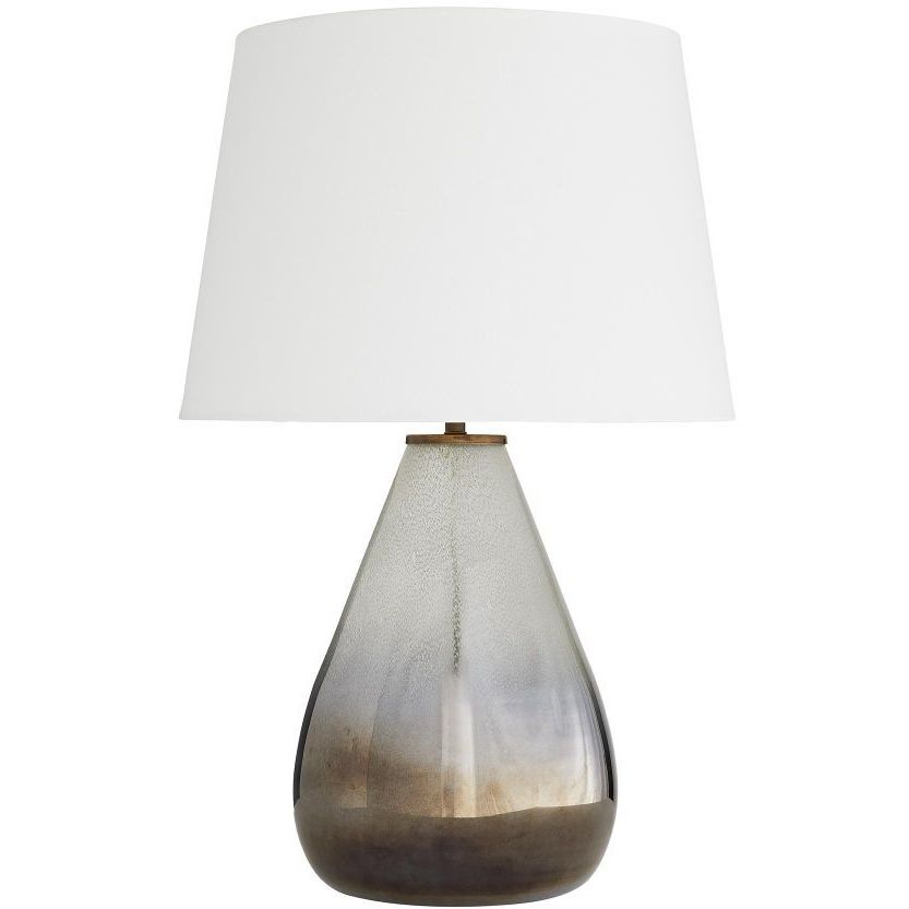 Tiber 30 inch Seedy & Smoke Luster Ombre Table Lamp Portable Light