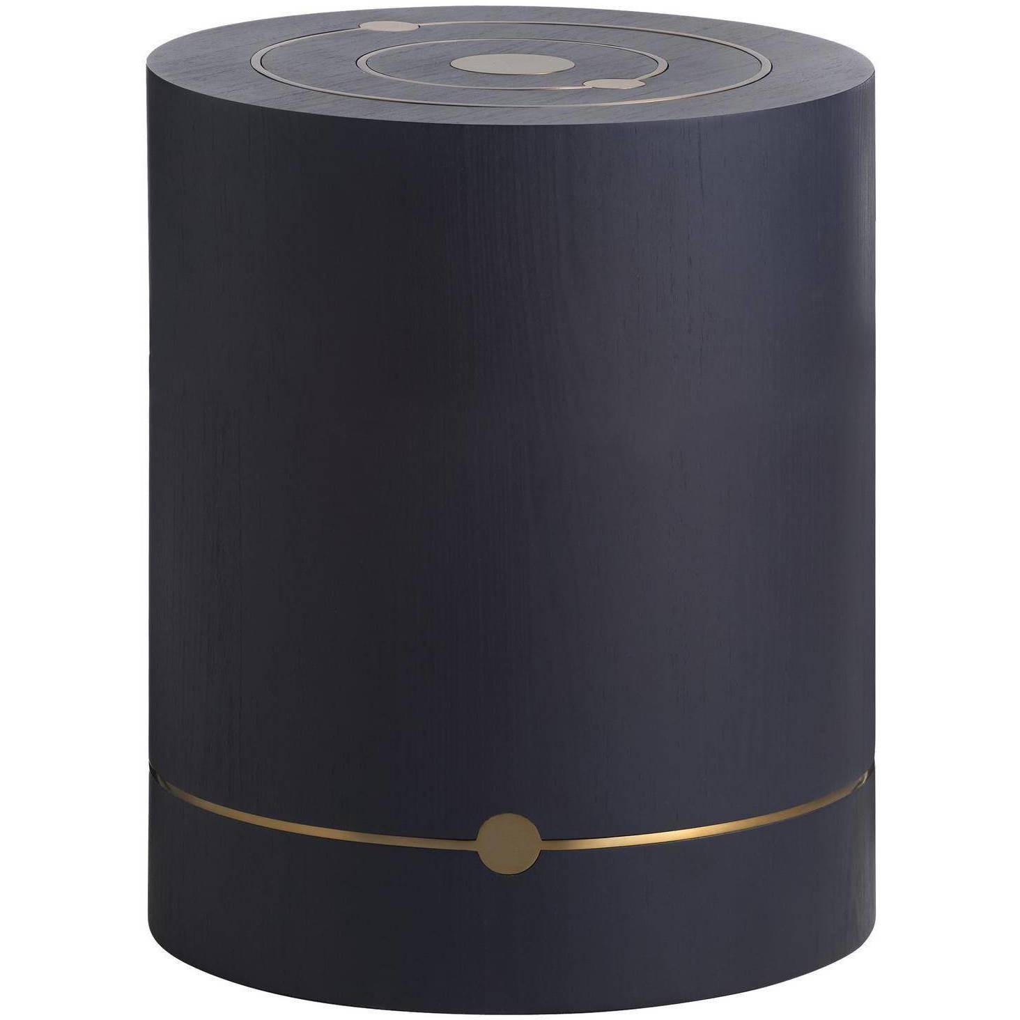 Asteria 17.5 inch Night Sky and Antique Brass Accent Table