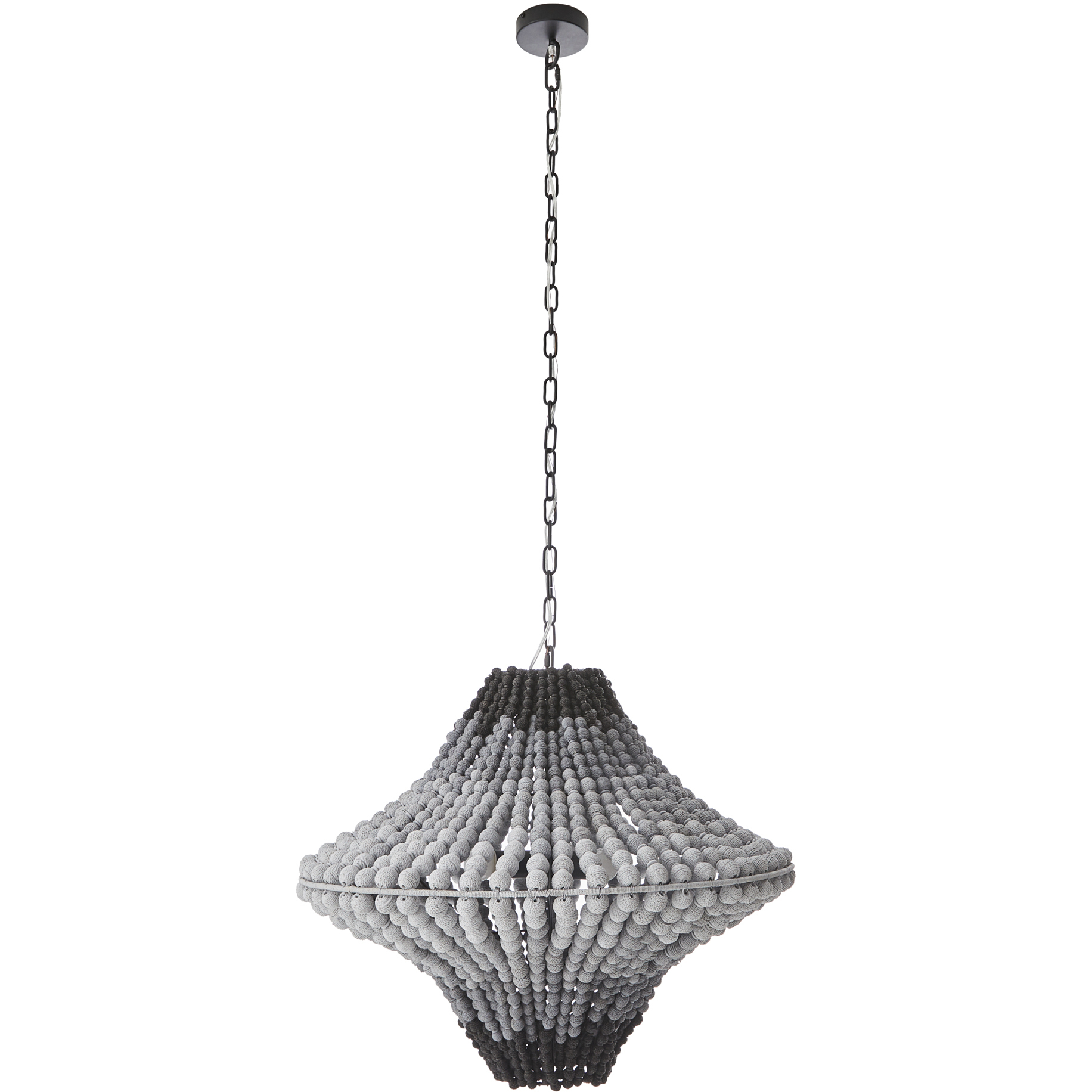 Paradisa 3 Light 30 inch Black and Gray Ombre with Bronze Chandelier Ceiling Light