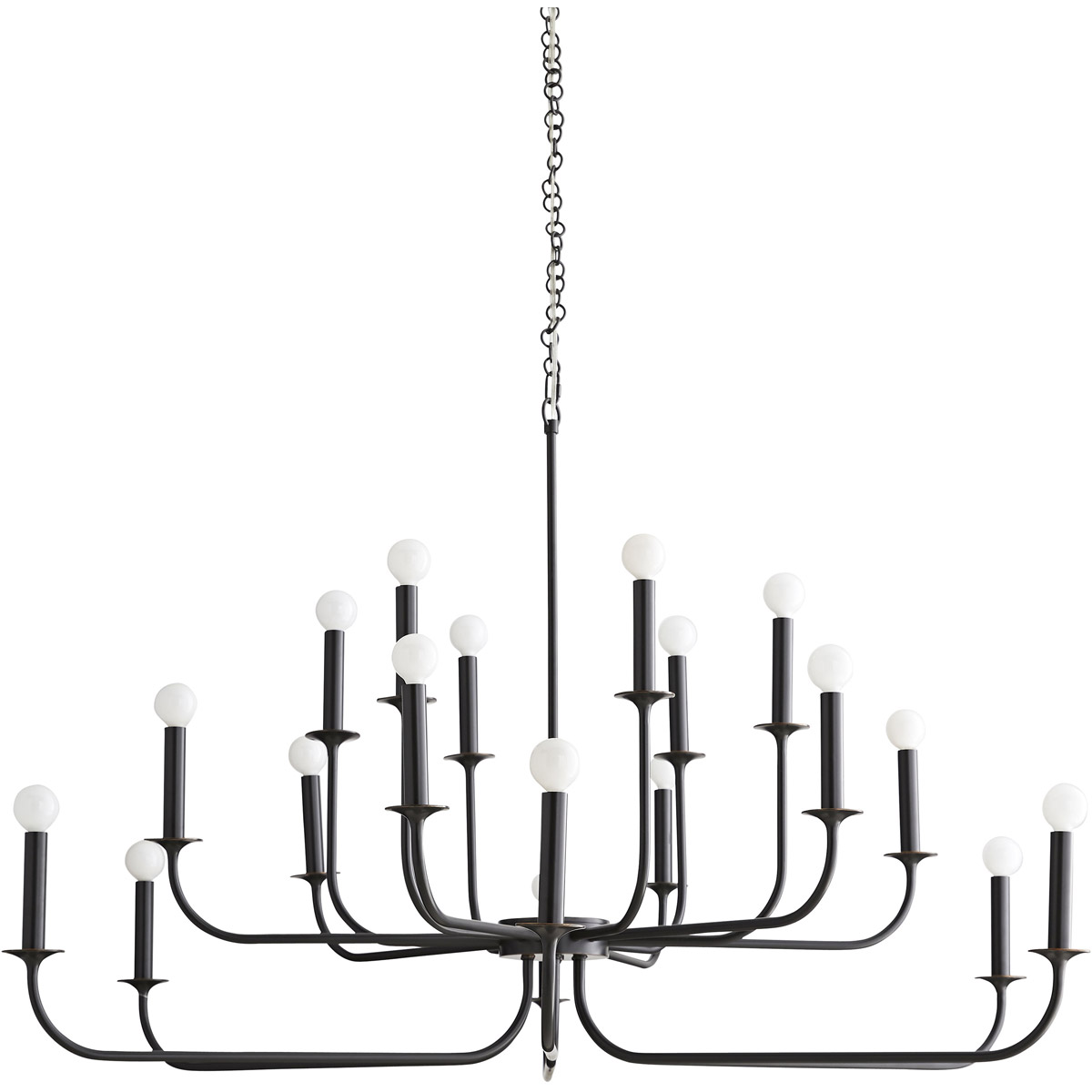Breck 18 Light 48 inch Bronze Chandelier Ceiling Light, Large, Essential Lighting