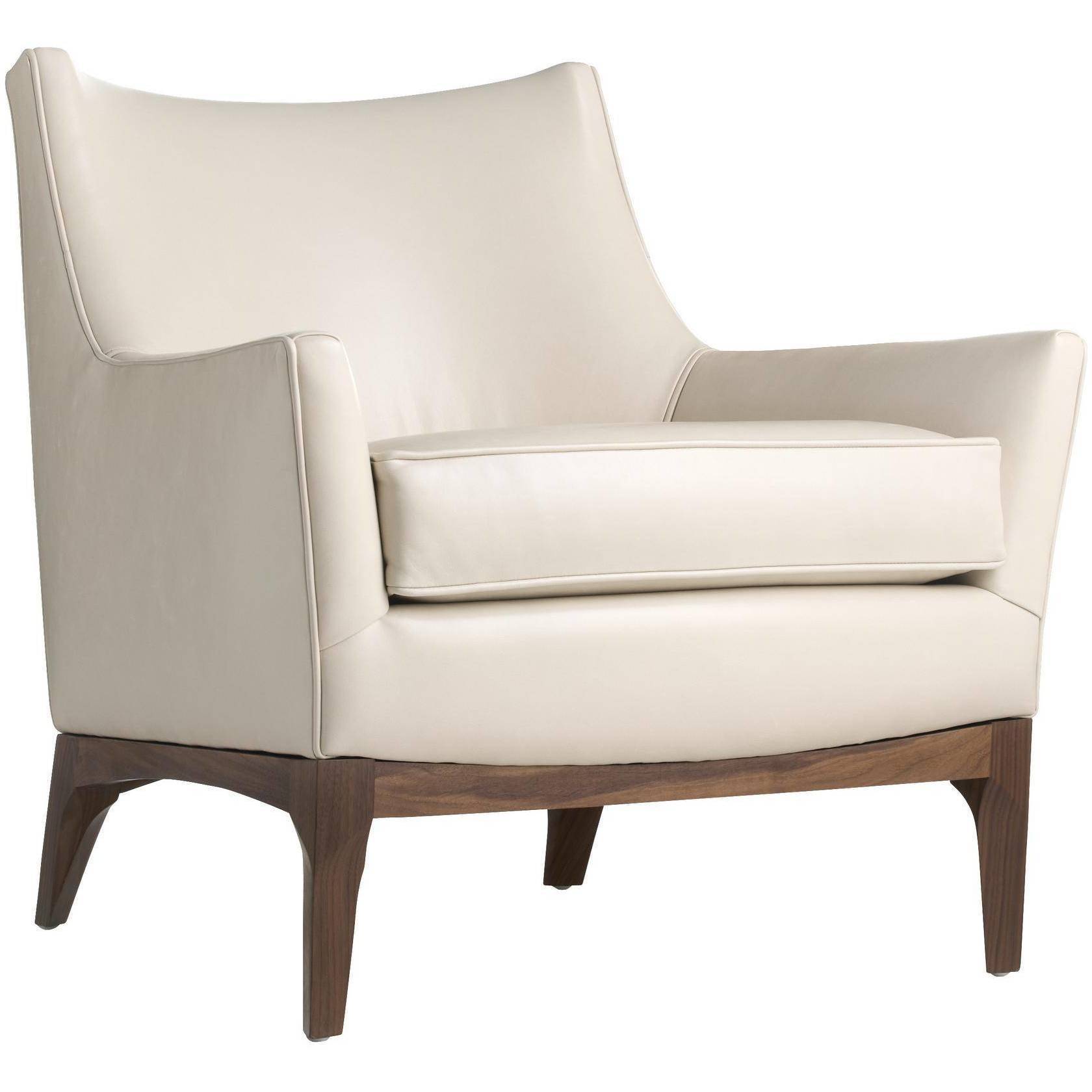 Ferguson Ivory and Dark Walnut Chair