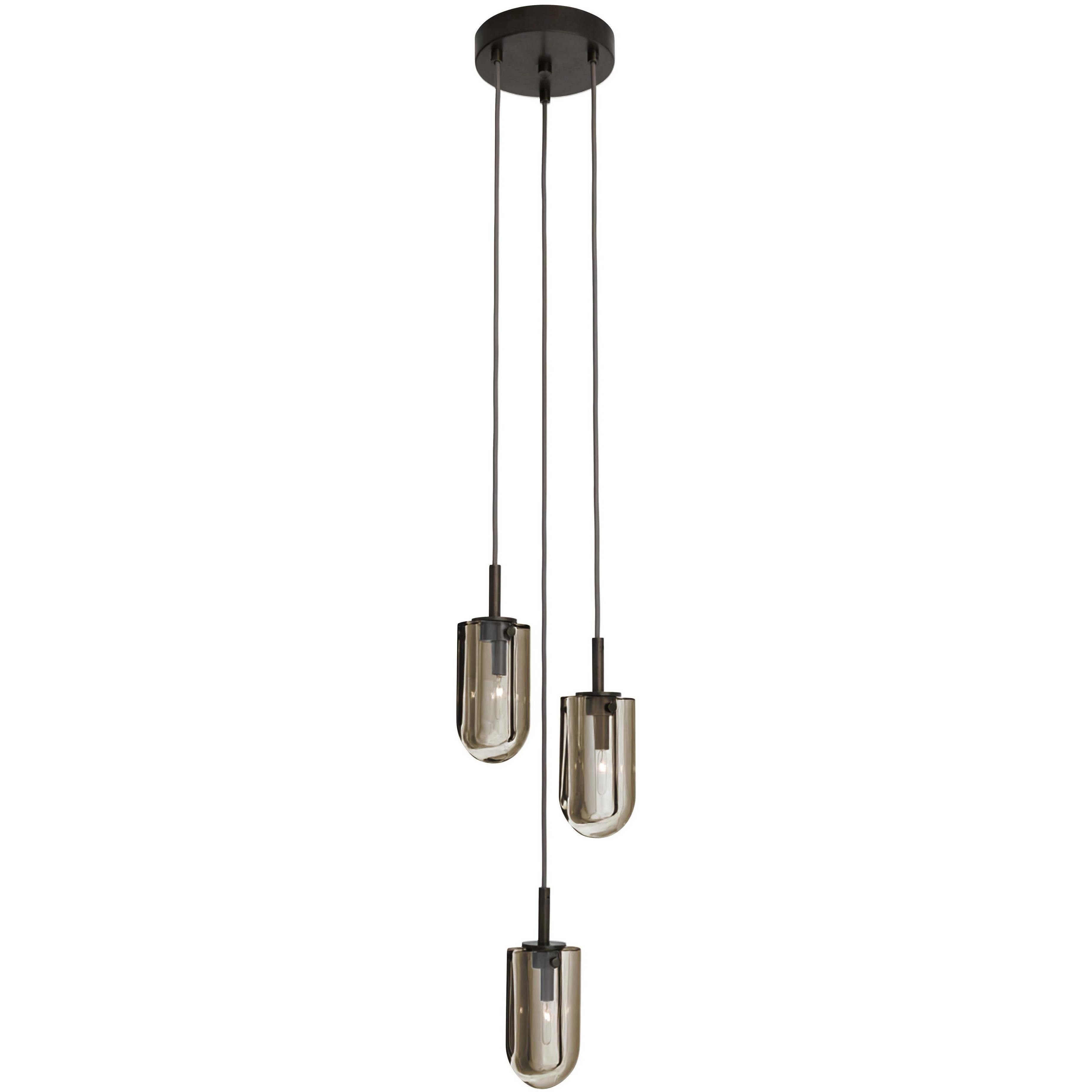 Javier 3 Light 10.5 inch English Bronze Multi-Port Chandelier Ceiling Light