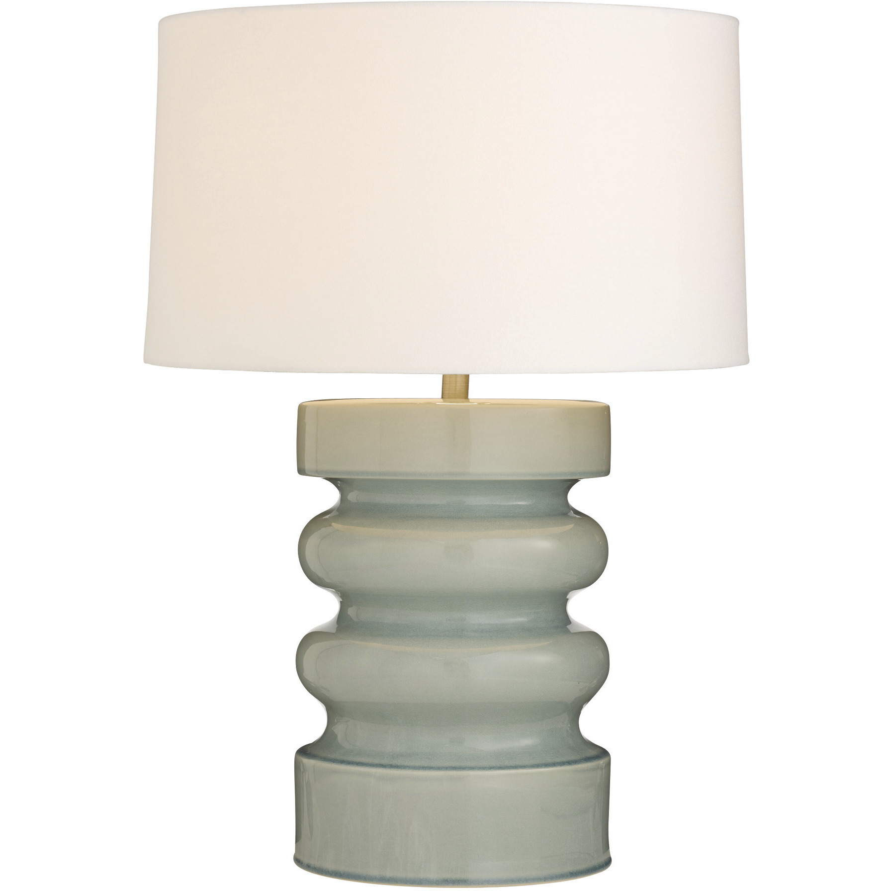 Katrina 30.5 inch 150 watt Celedon and Antique Brass Table Lamp Portable Light