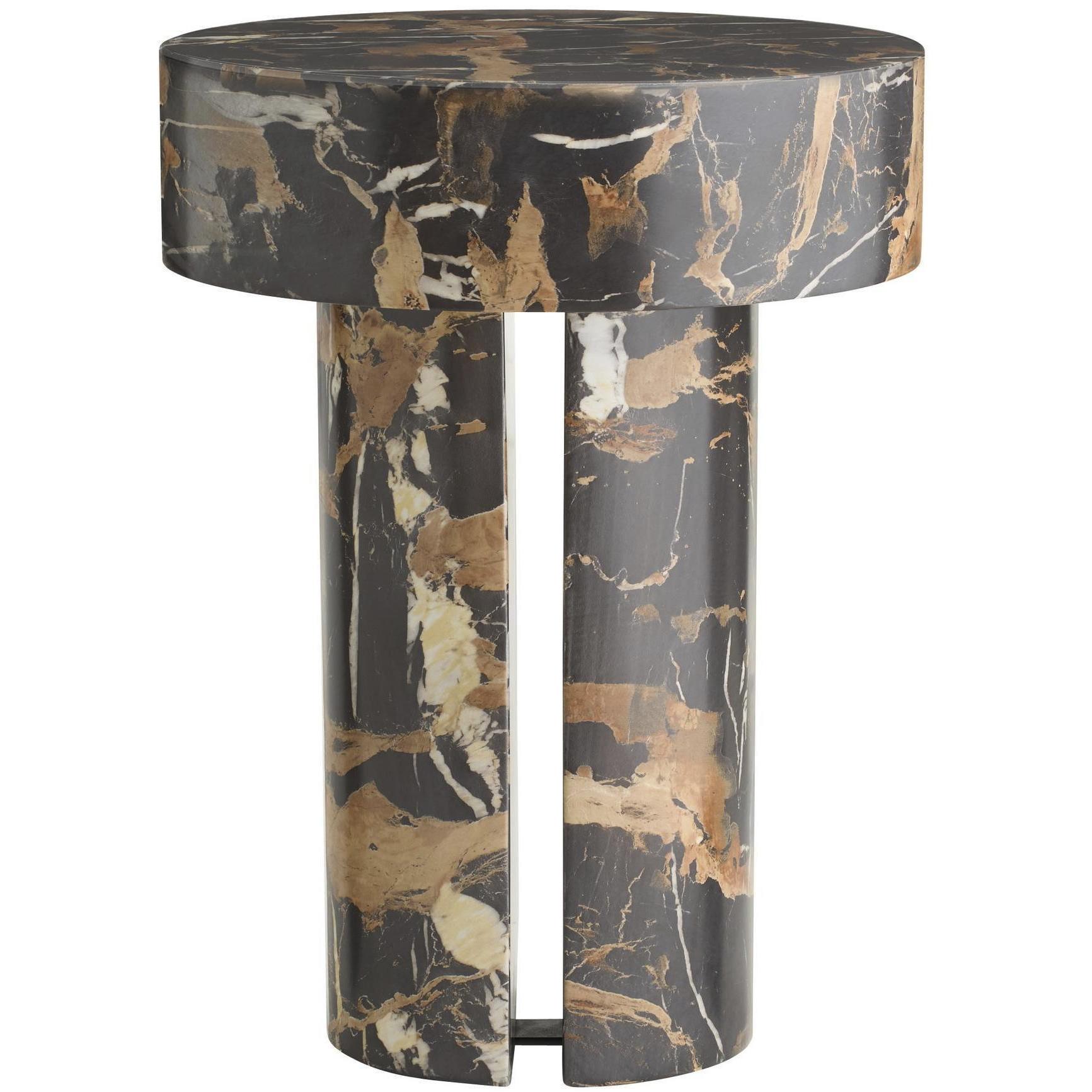 Kopi 18 inch Espresso and White Accent Table