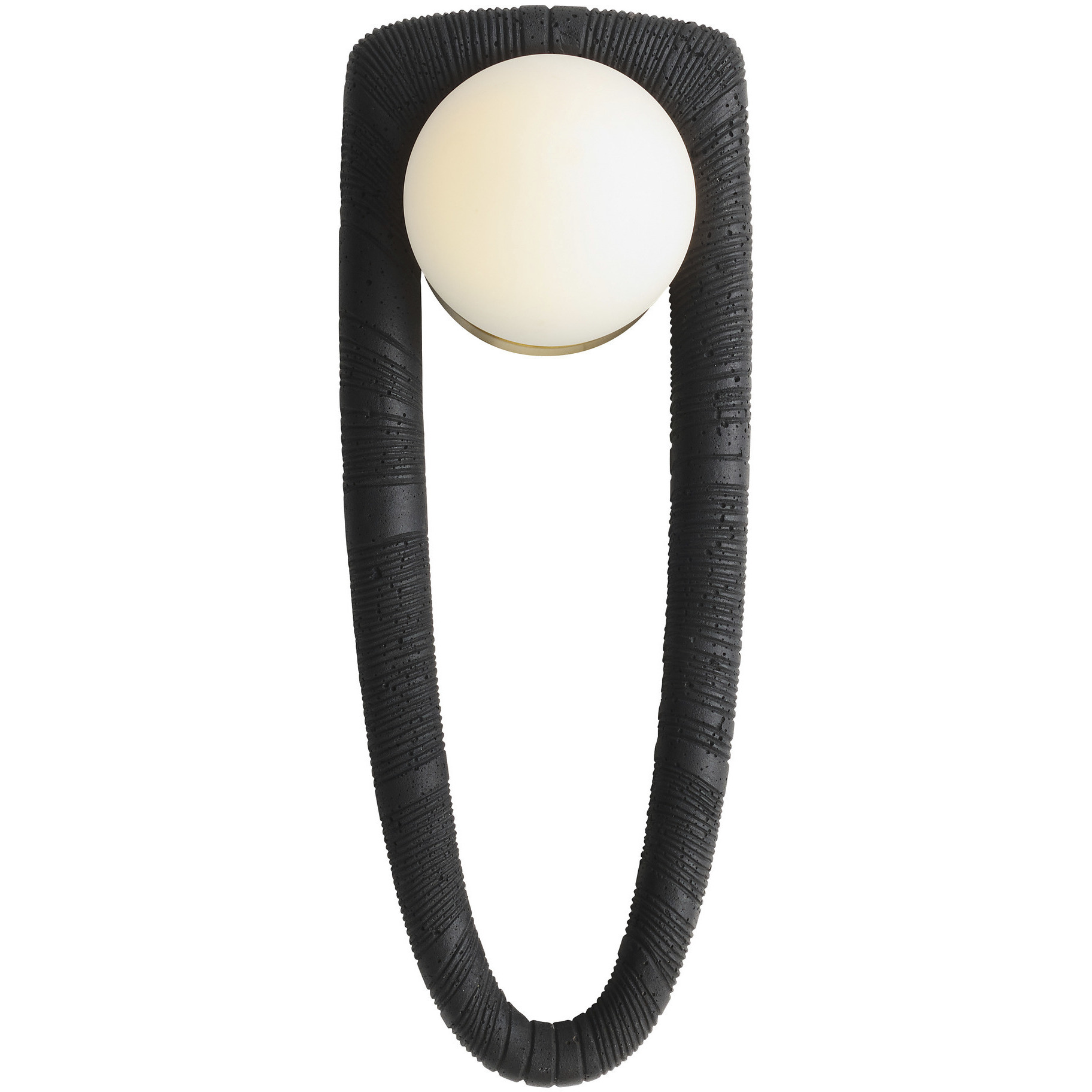 Laredo 1 Light 7.5 inch Charcoal and Antique Brass Sconce Wall Light