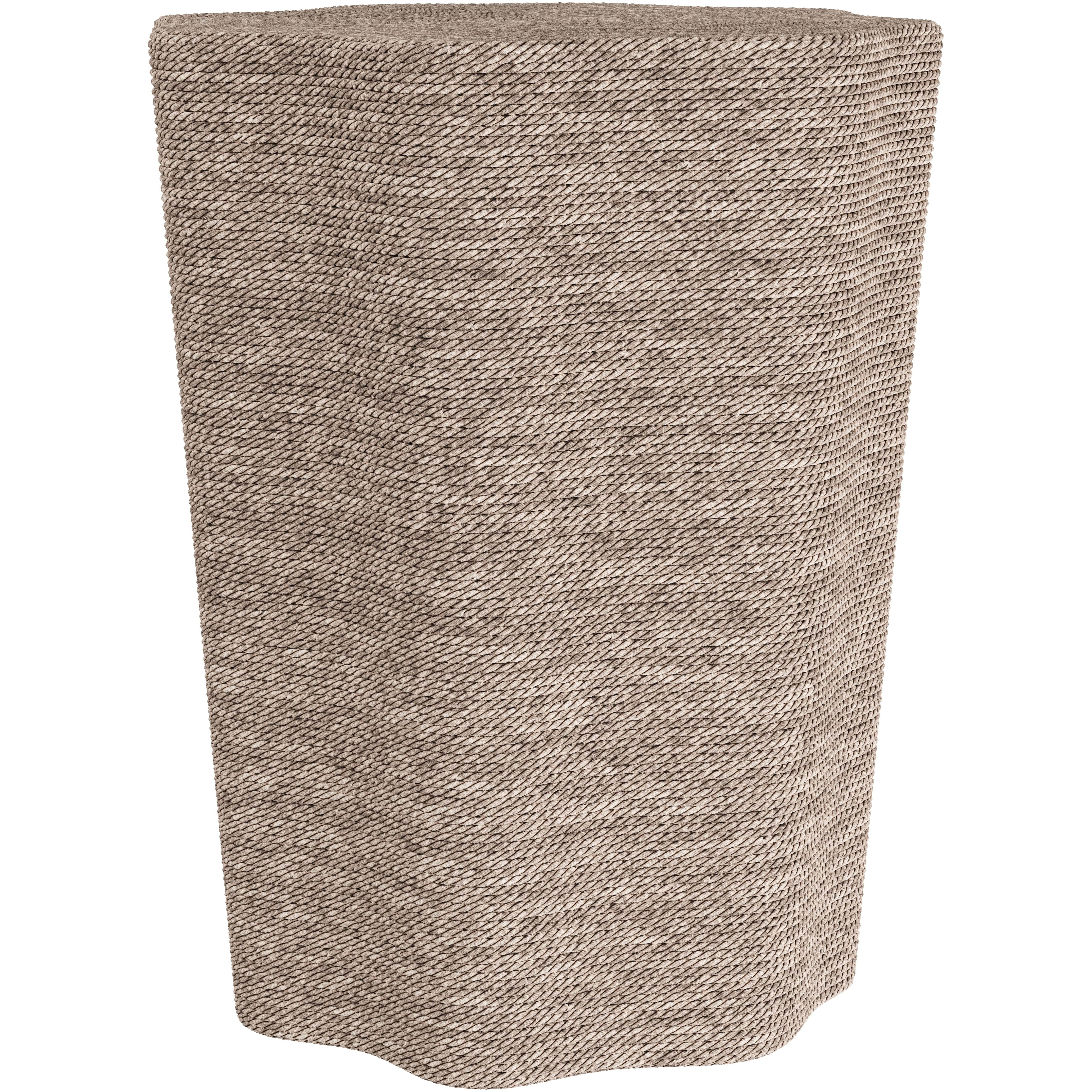 Tuscon 16 inch Bleached Natural Accent Table