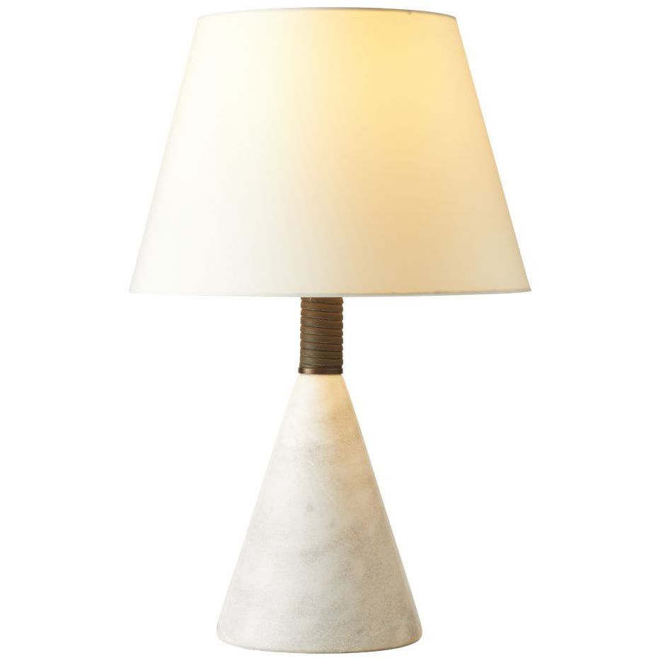 Everly 150 watt White Table Lamp Portable Light