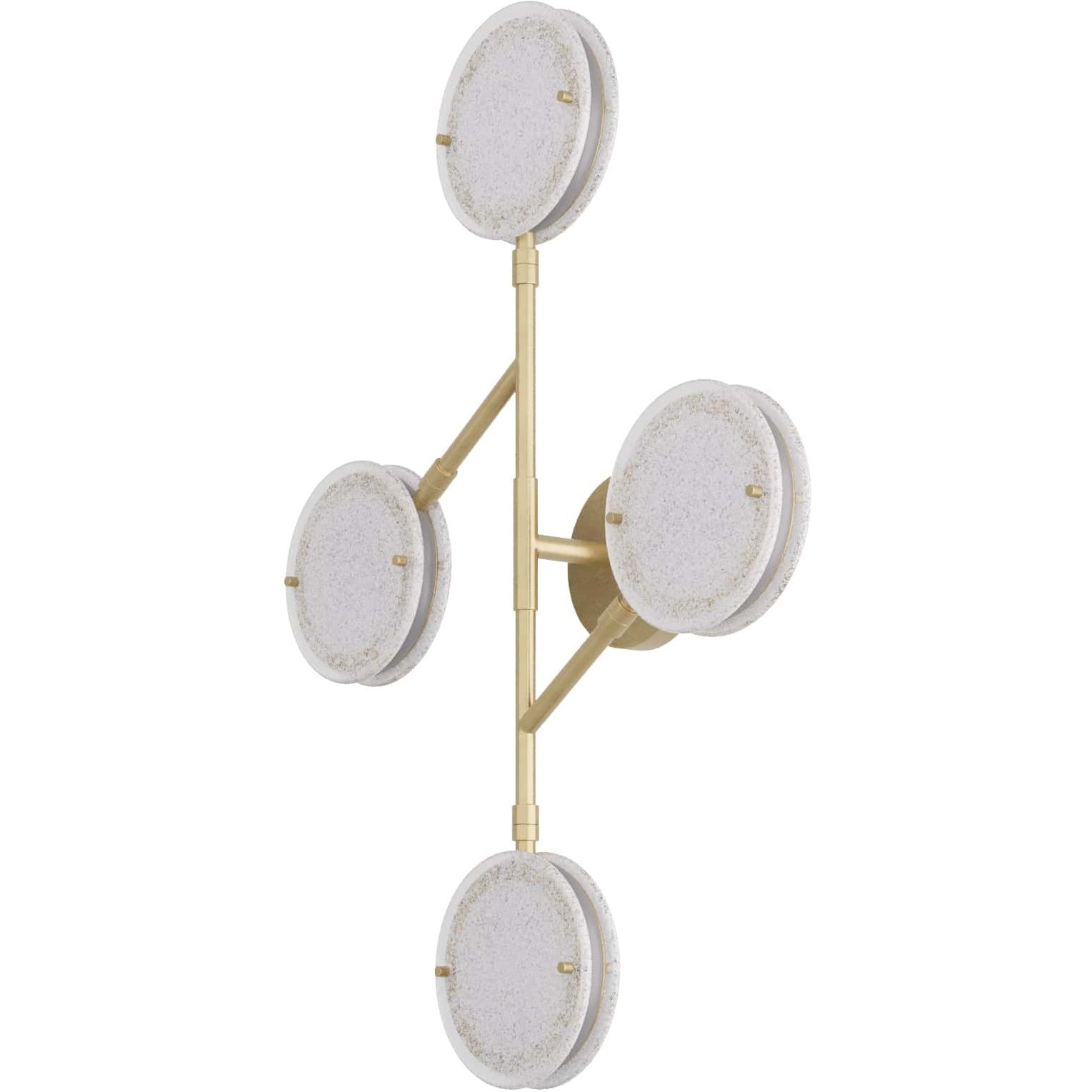 Meridian 4 Light 22.5 inch Clear Seedy Sconce Wall Light