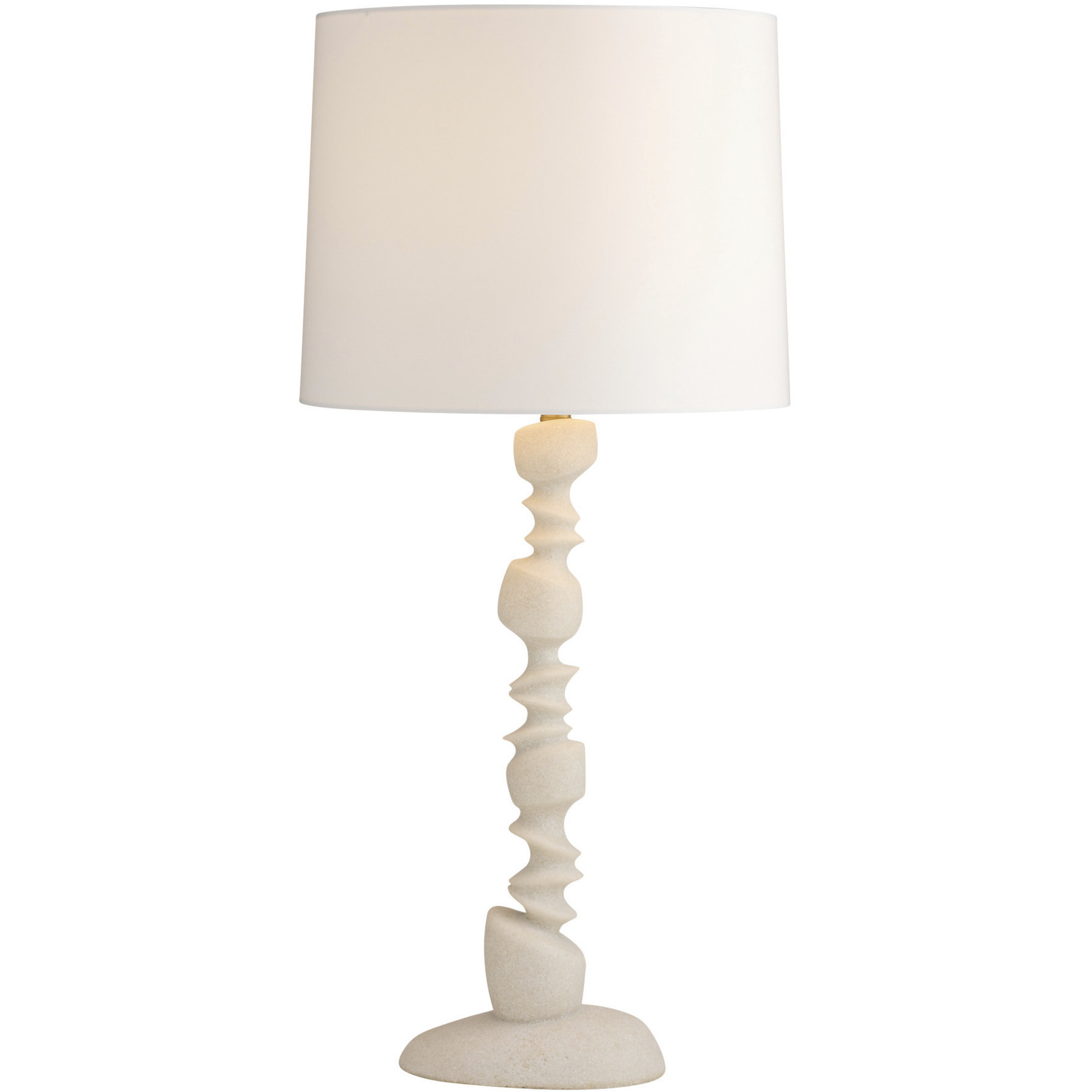 Kashmir 33.5 inch 150 watt Ivory and Antique Brass Table Lamp Portable Light