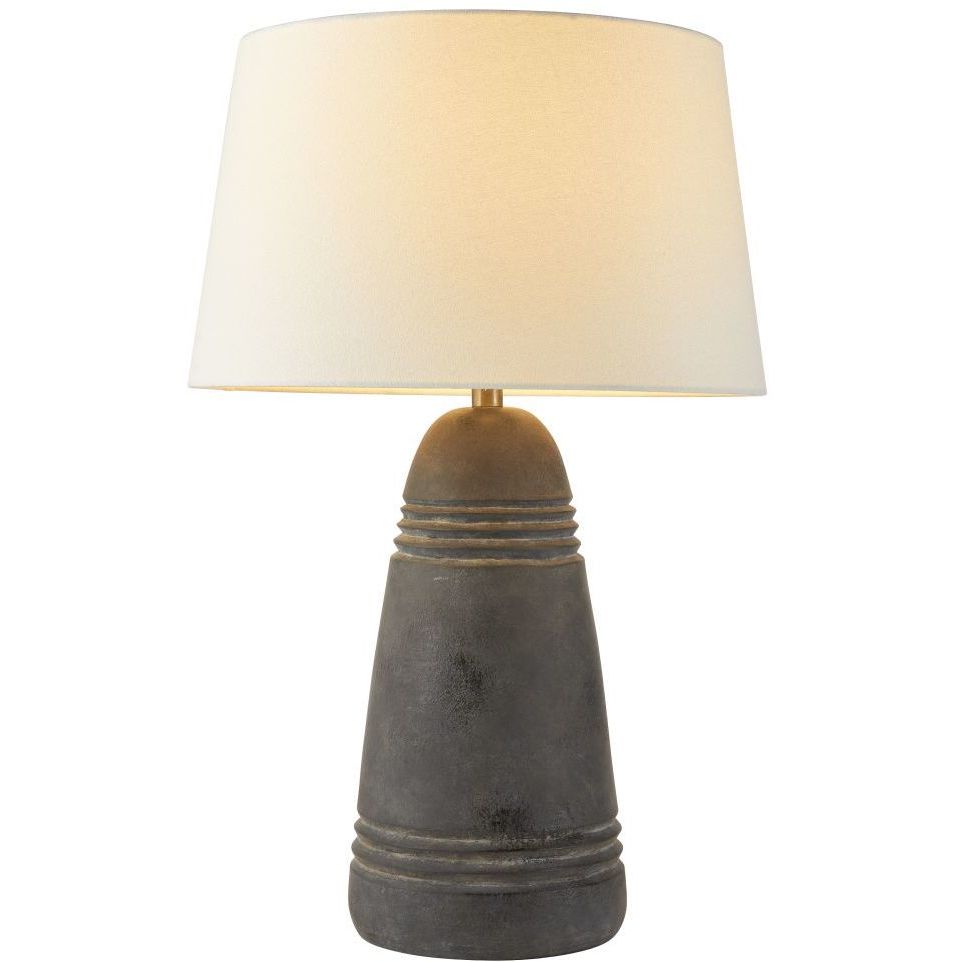Django 60 watt Matte Charcoal Table Lamp Portable Light
