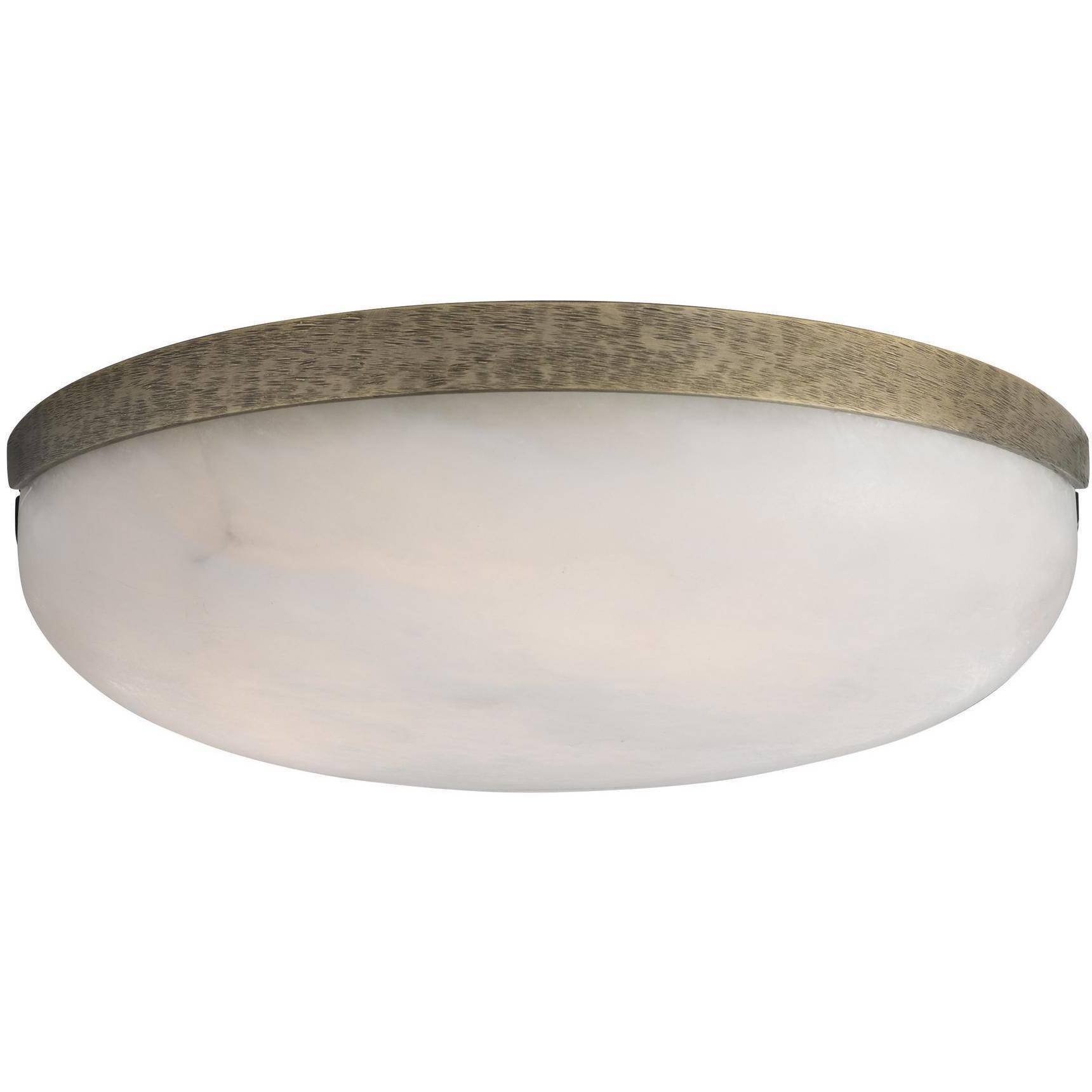 Elara 1 Light 12 inch White and White Bronze Flush Mount Ceiling Light