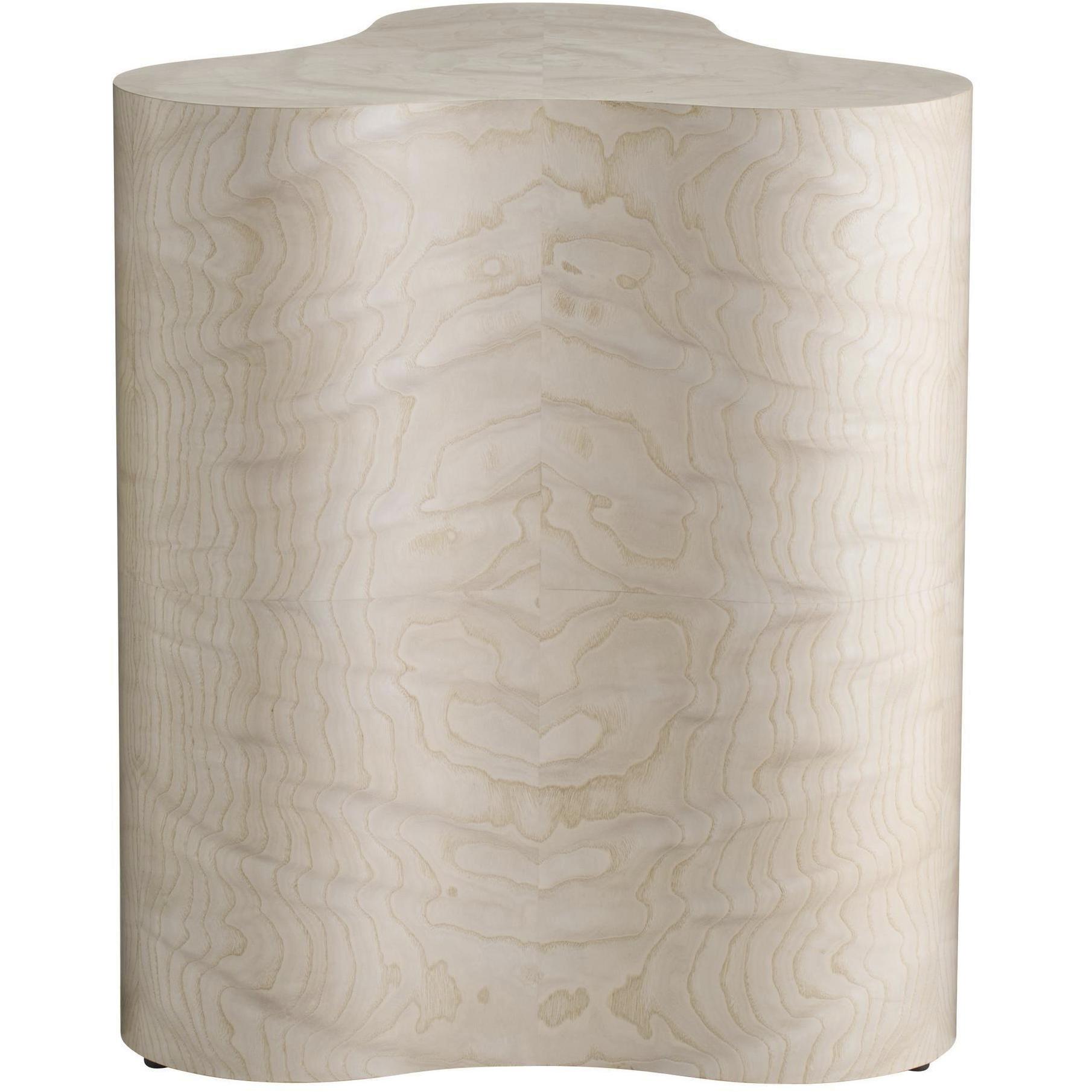 Jojo 23 X 18.5 inch Light Beige Burl Accent Table