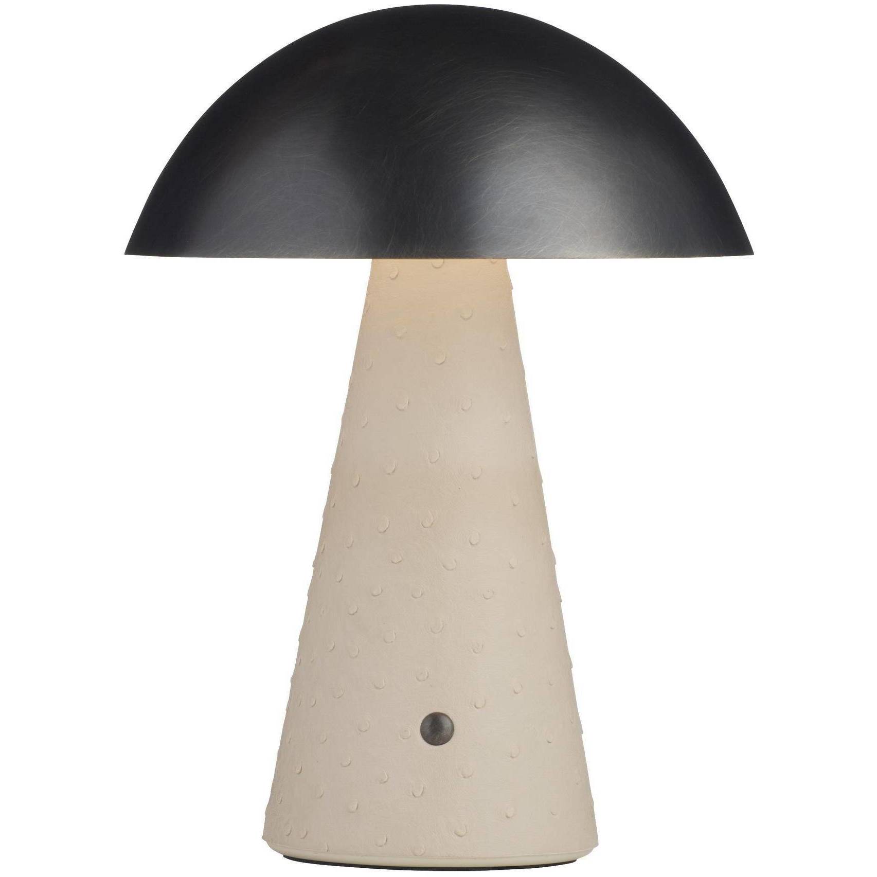 Struzzo 10 inch 3 watt Ivory and English Bronze Rechargeable Accent Lamp Portable Light