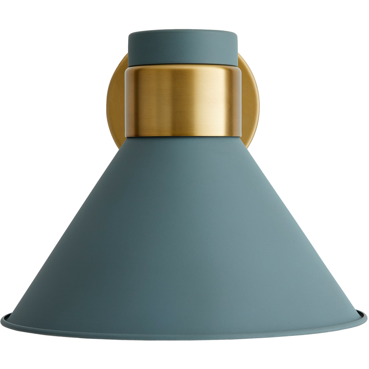 Lane 1 Light 14.5 inch Cadet Blue/Antique Brass Sconce Wall Light