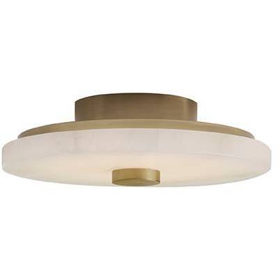 Moers 1 Light 12 inch Antique Brass Flush Mount Ceiling Light