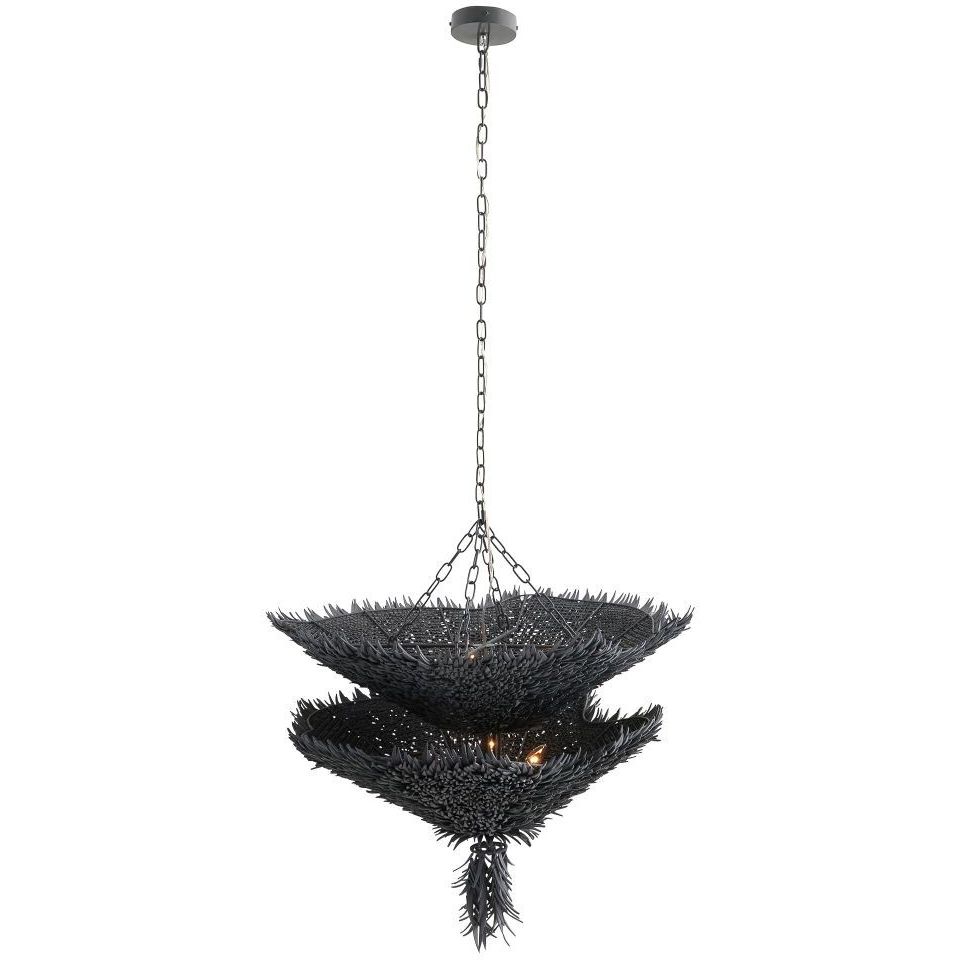 Aukland 9 Light 38 inch Matte Blue Gray Chandelier Ceiling Light