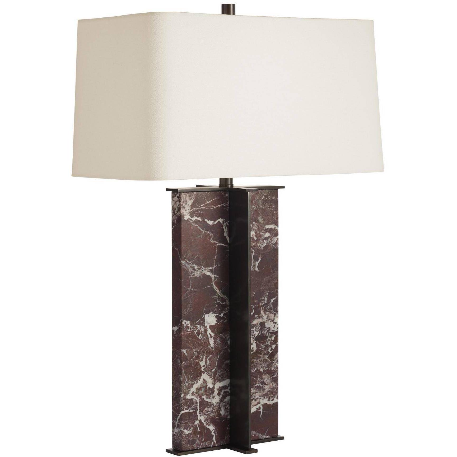 Lyon 30 inch 150 watt Rosso Levanto and Dark Bronze Table Lamp Portable Light