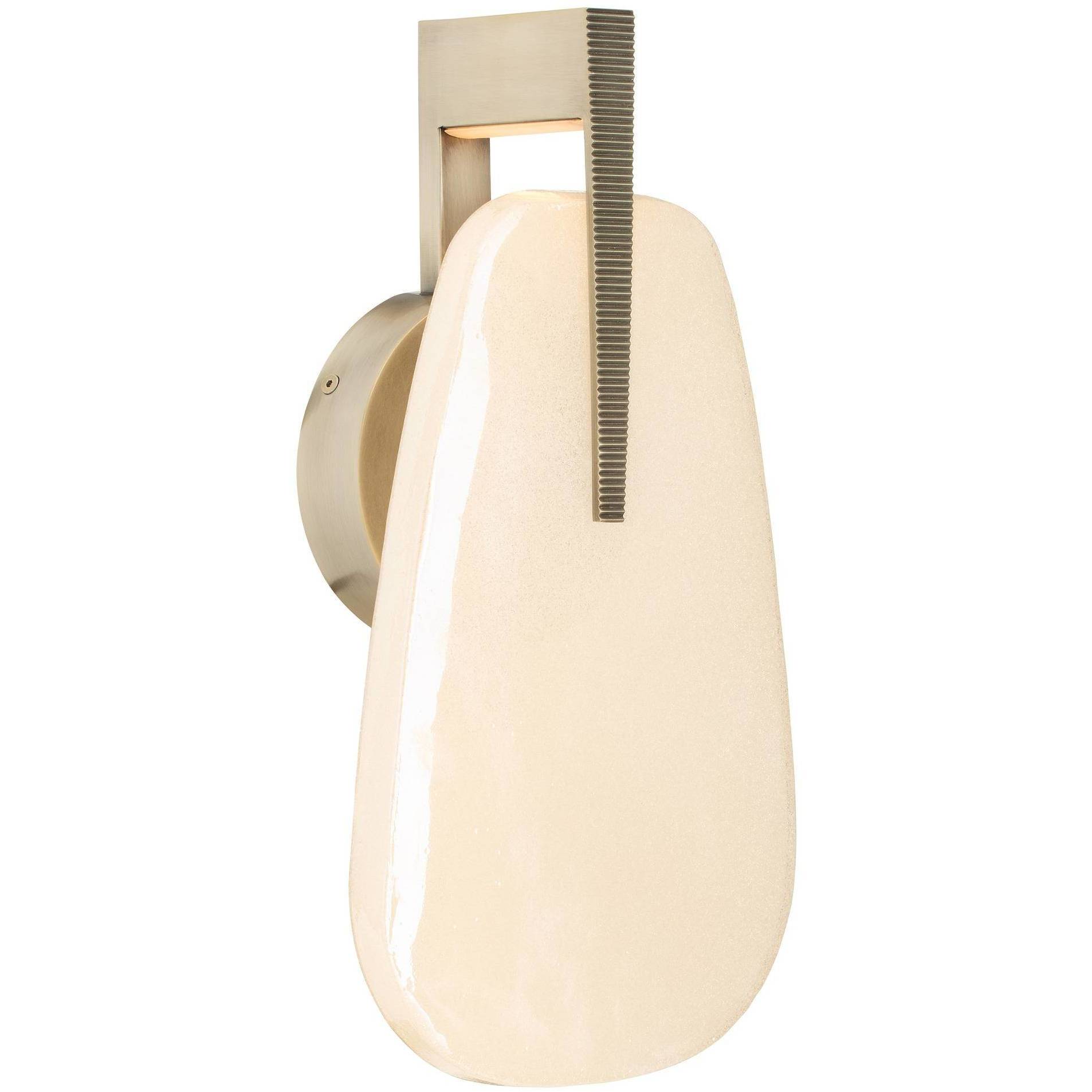 Zelda 1 Light 8 inch Champagne and White Bronze Wall Sconce Wall Light