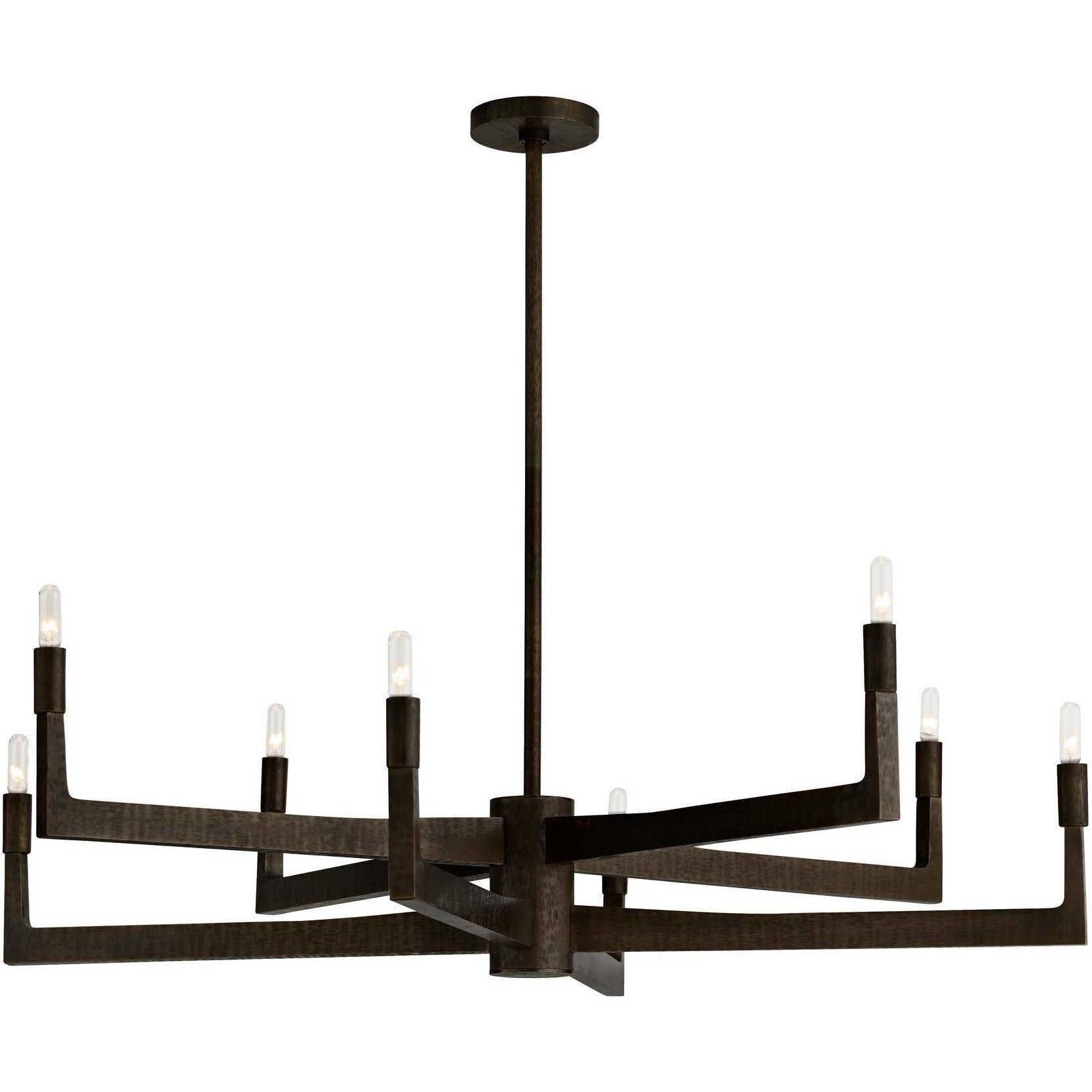Griff 8 Light 39 inch English Bronze and English Bronze Chandelier Ceiling Light
