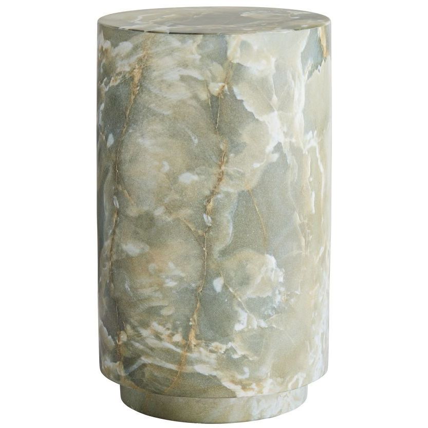 Herbie 13 inch Jade Faux Marble Accent Table