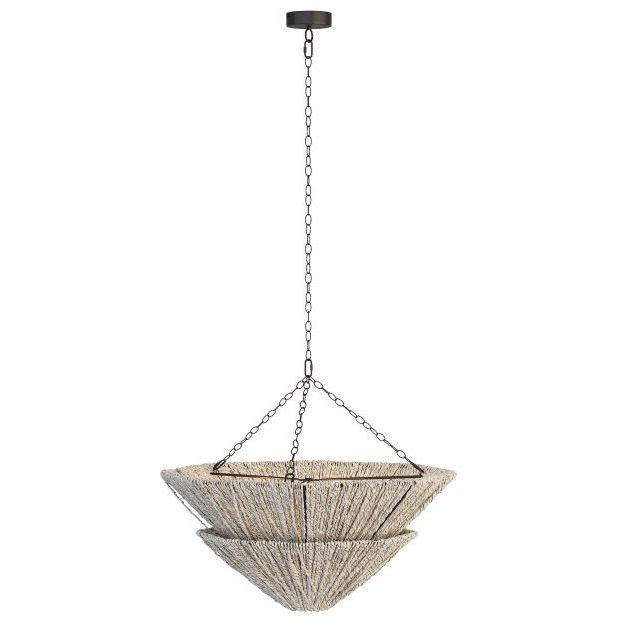 Anya 8 Light 32 inch Light Gray Stained Chandelier Ceiling Light