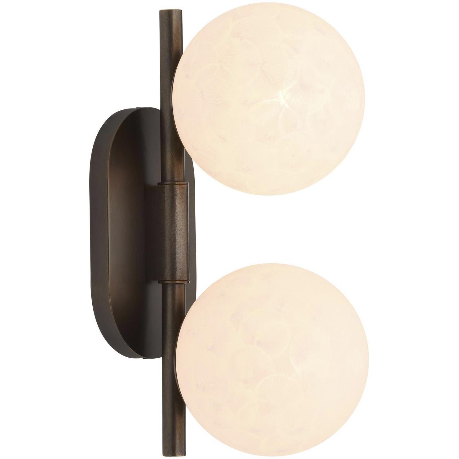 Julie 2 Light English Bronze Sconce Wall Light