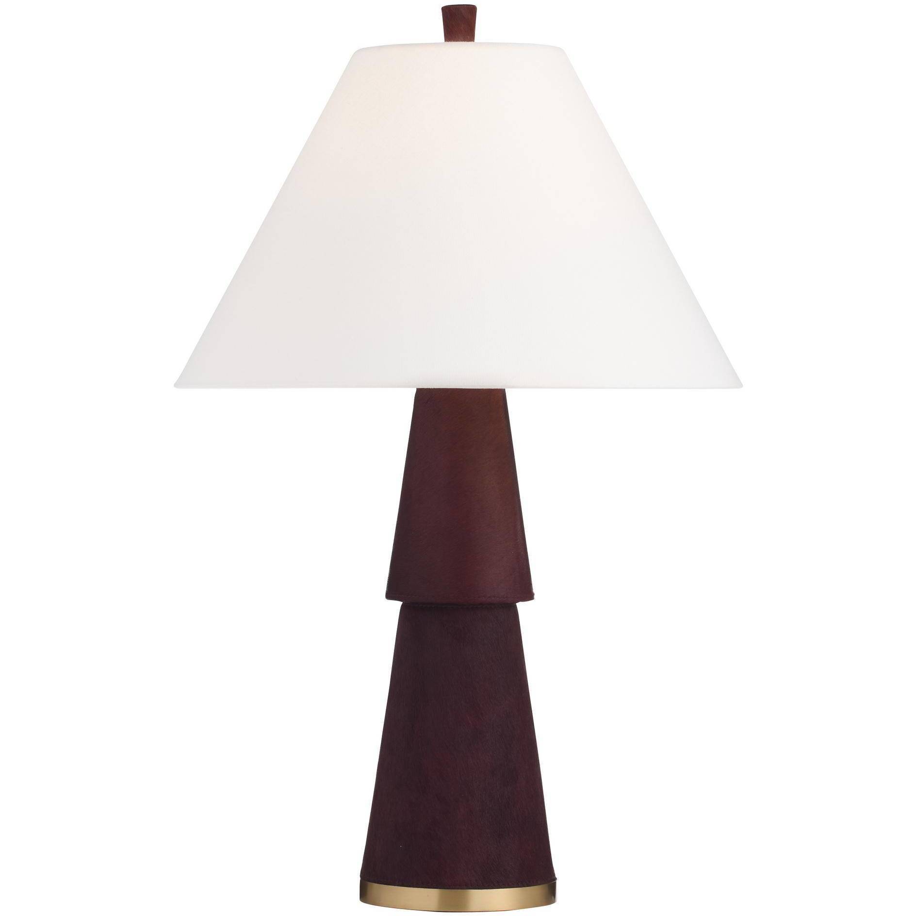 Duoro 30.5 inch 150 watt Burgundy and Antique Brass Table Lamp Portable Light
