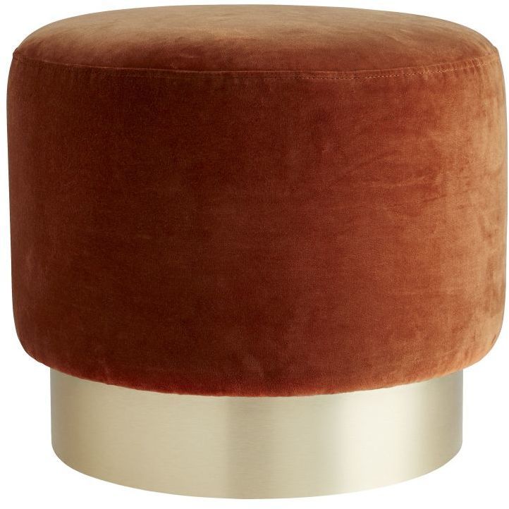 Avalon 21 inch Persimmon Swivel Ottoman
