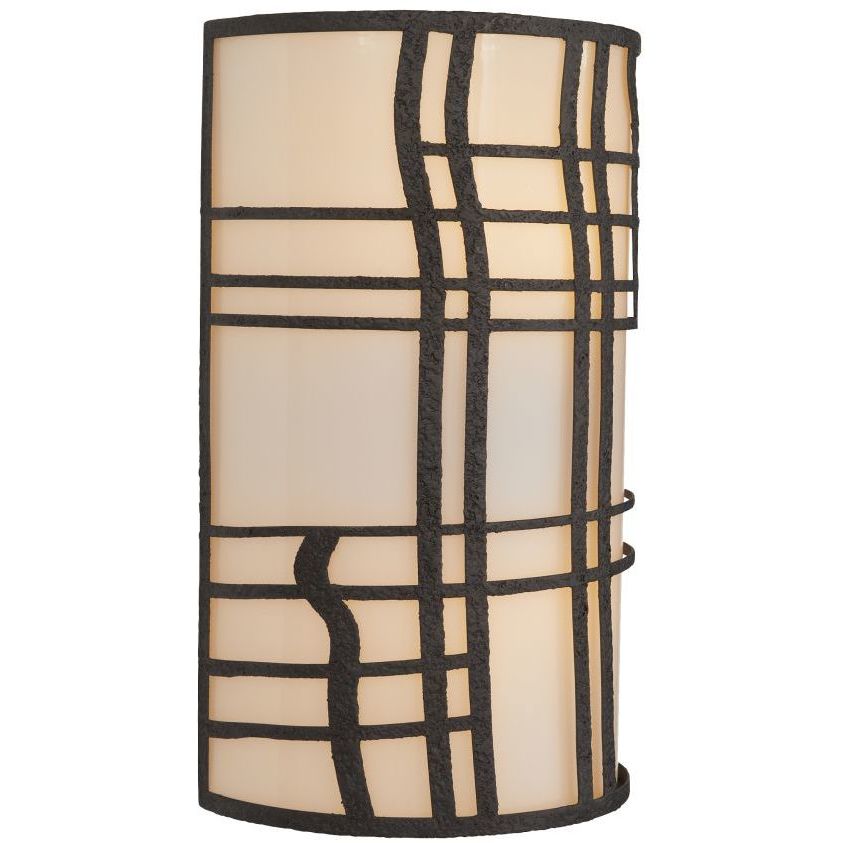 Elmwood 2 Light 16 inch Aged Iron Outdoor Sconce
