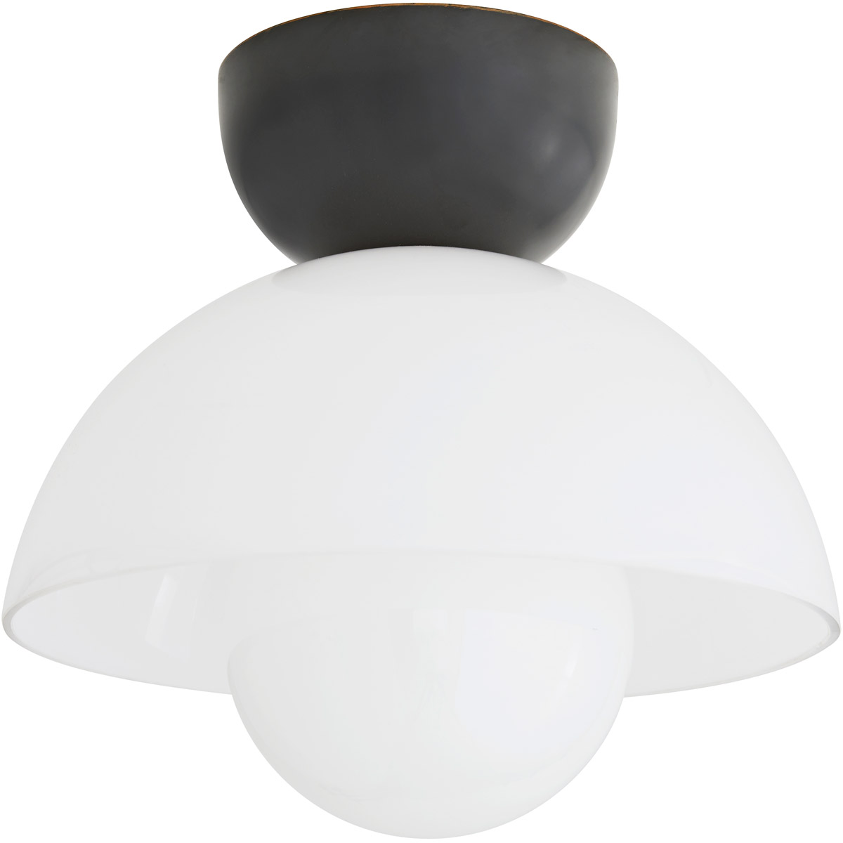 Donley 1 Light 7.5 inch Bronze Flush Mount Ceiling Light