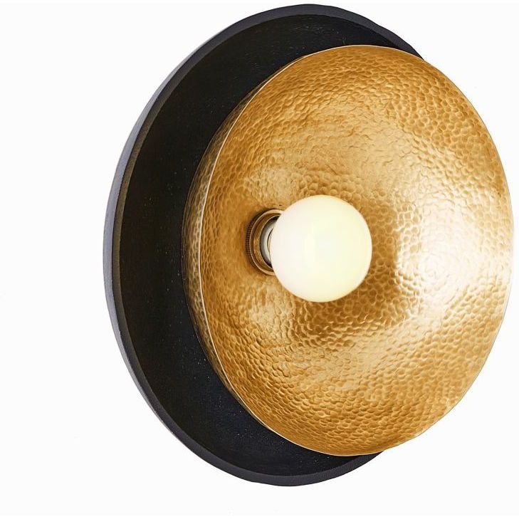 Amani 1 Light 10.5 inch Blackened Iron Flush Mount Ceiling Light