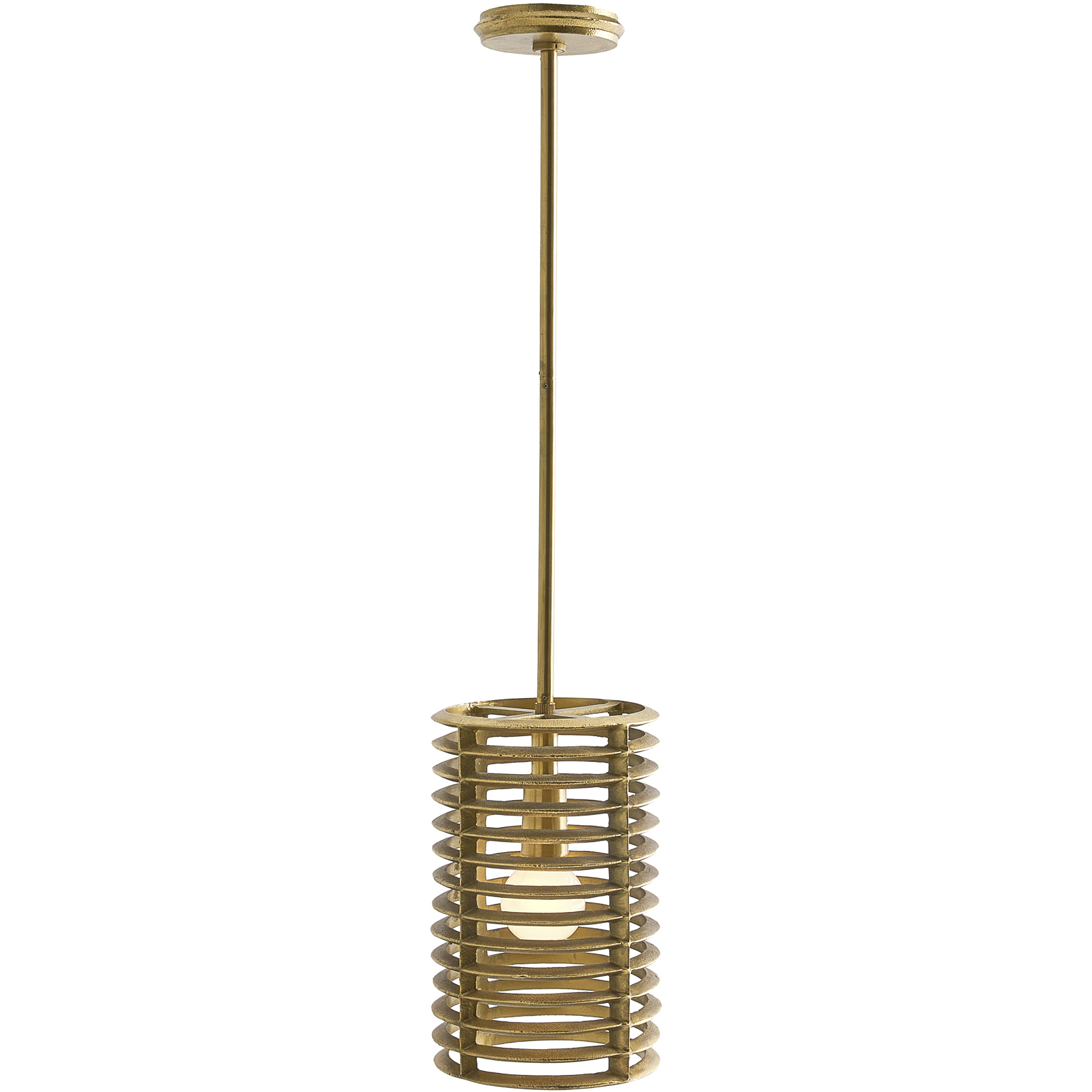 Zimei 1 Light 8.5 inch Antique Brass Pendant Ceiling Light