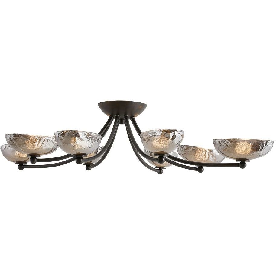 Zamora 8 Light 42.5 inch English Bronze Flush Mount Ceiling Light
