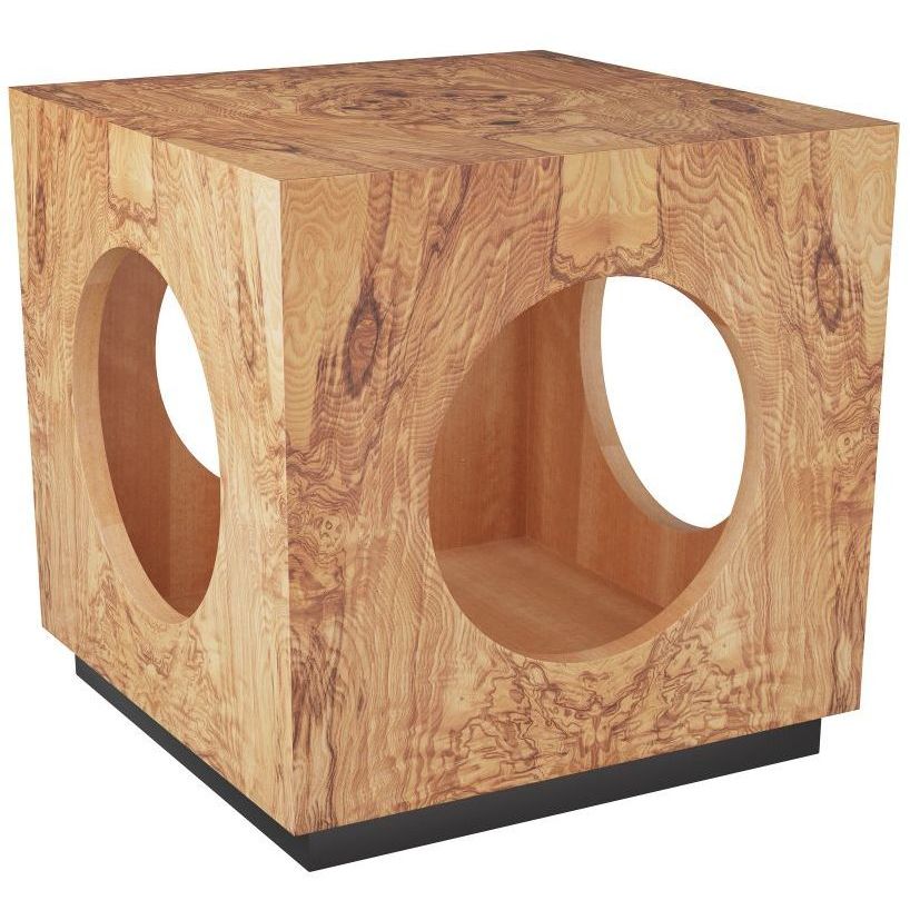 Burks 22 X 22 inch Blonde Burl End Table