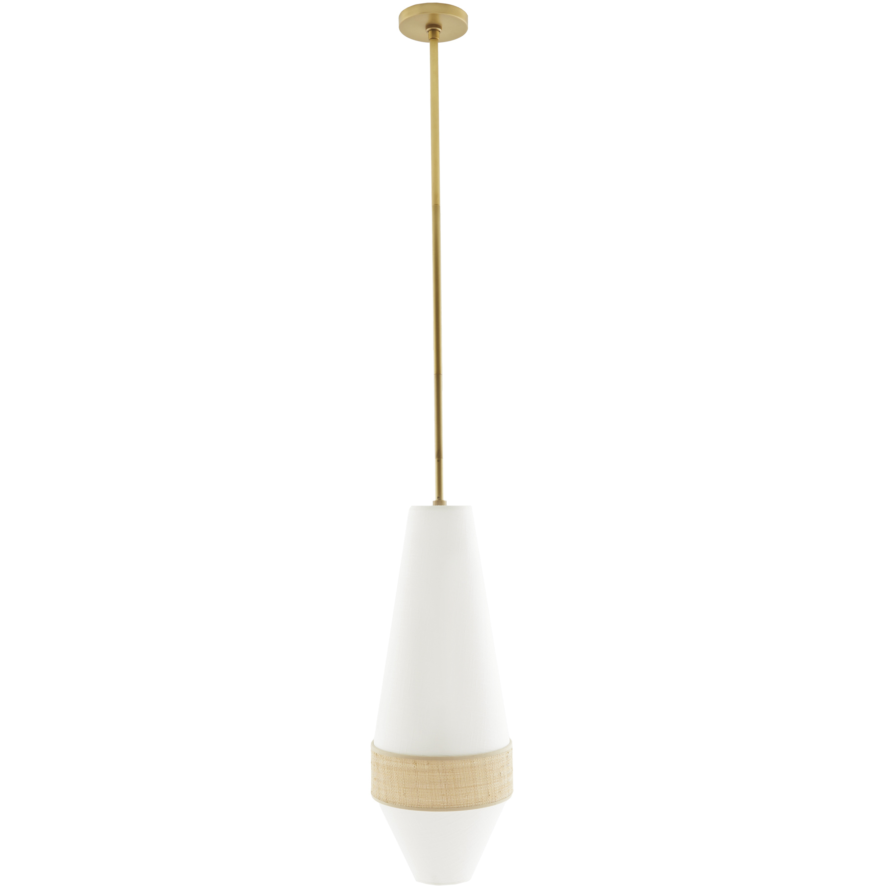 Sherwood 1 Light 10.5 inch Natural and Antique Brass Pendant Ceiling Light