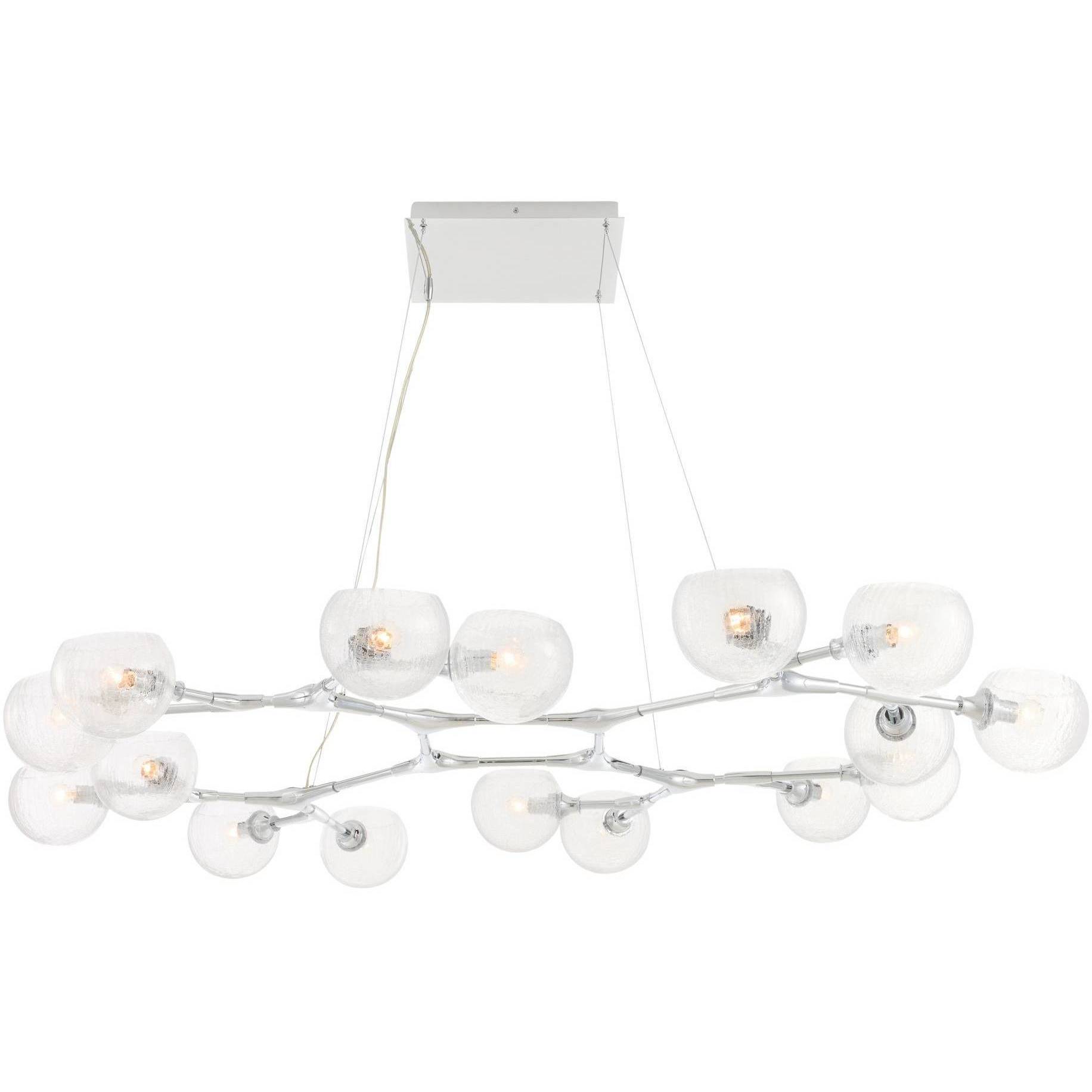 Mahowald 16 Light 70 inch Chrome Chandelier Ceiling Light