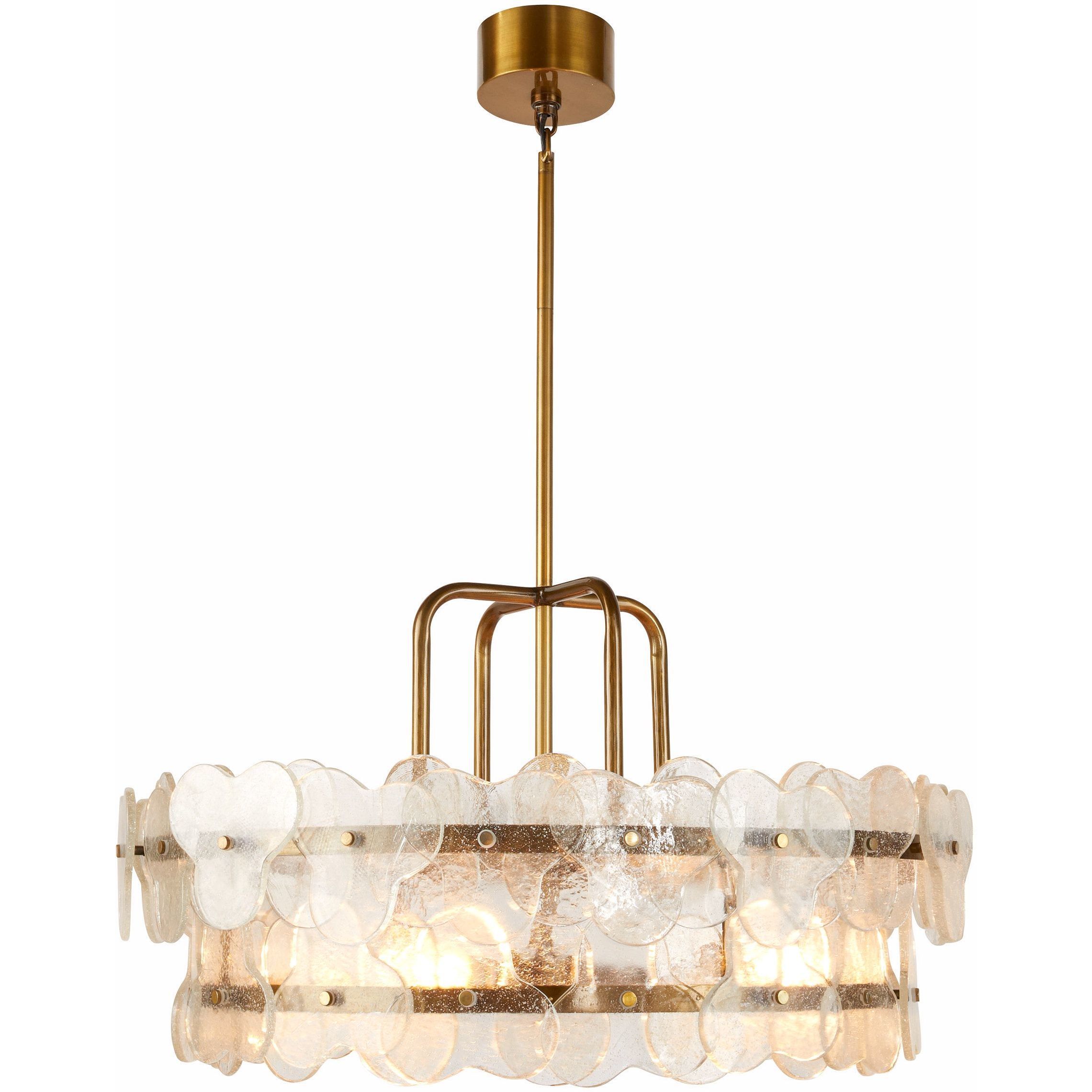 Cascade 4 Light 35 inch Clear Chandelier Ceiling Light